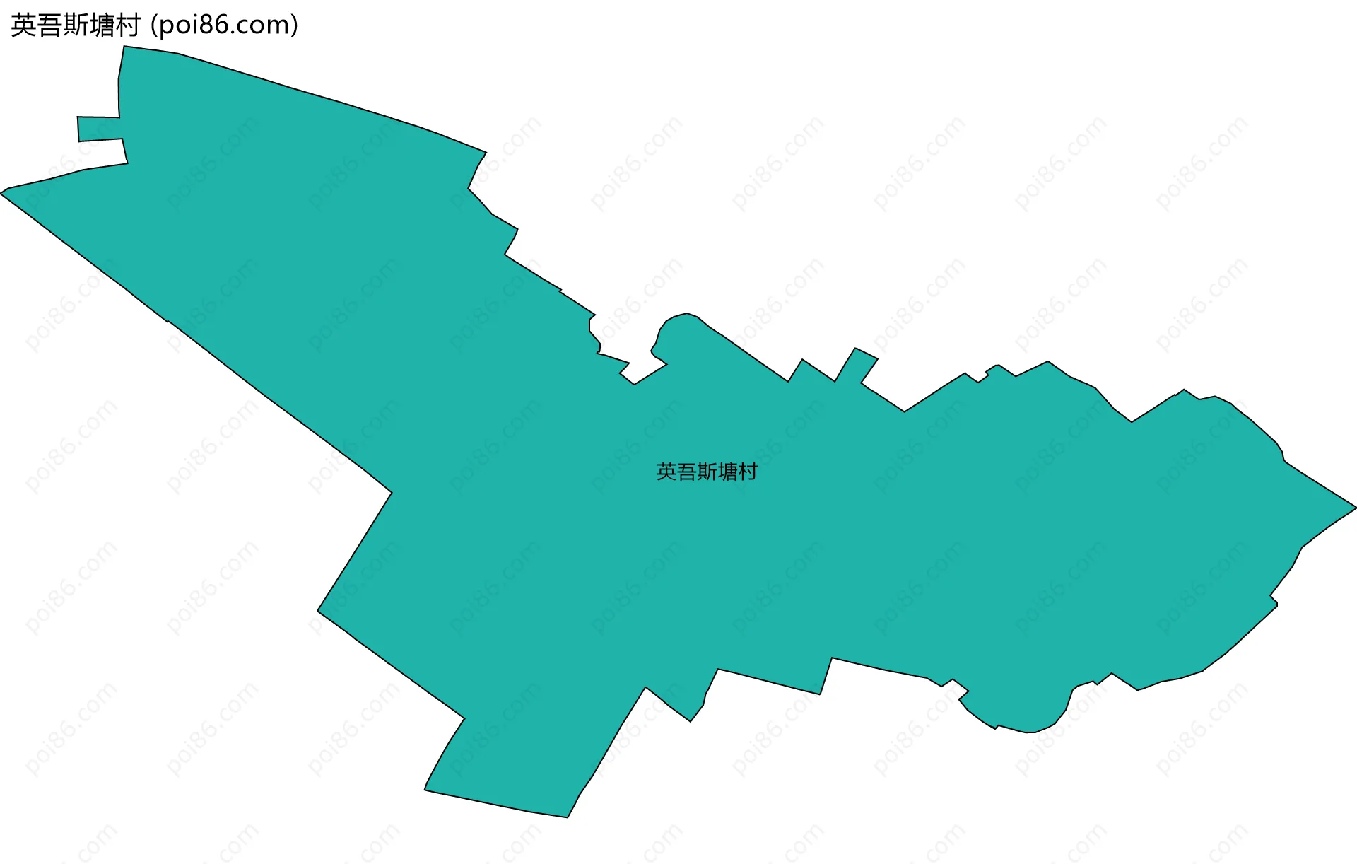 英吾斯塘村边界地图