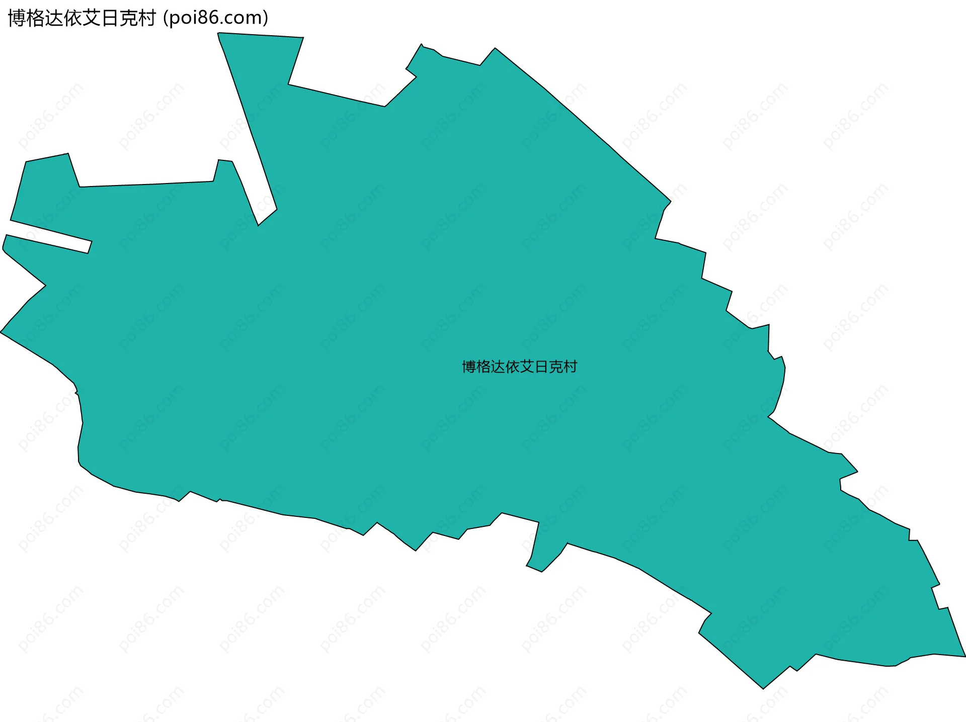 博格达依艾日克村边界地图