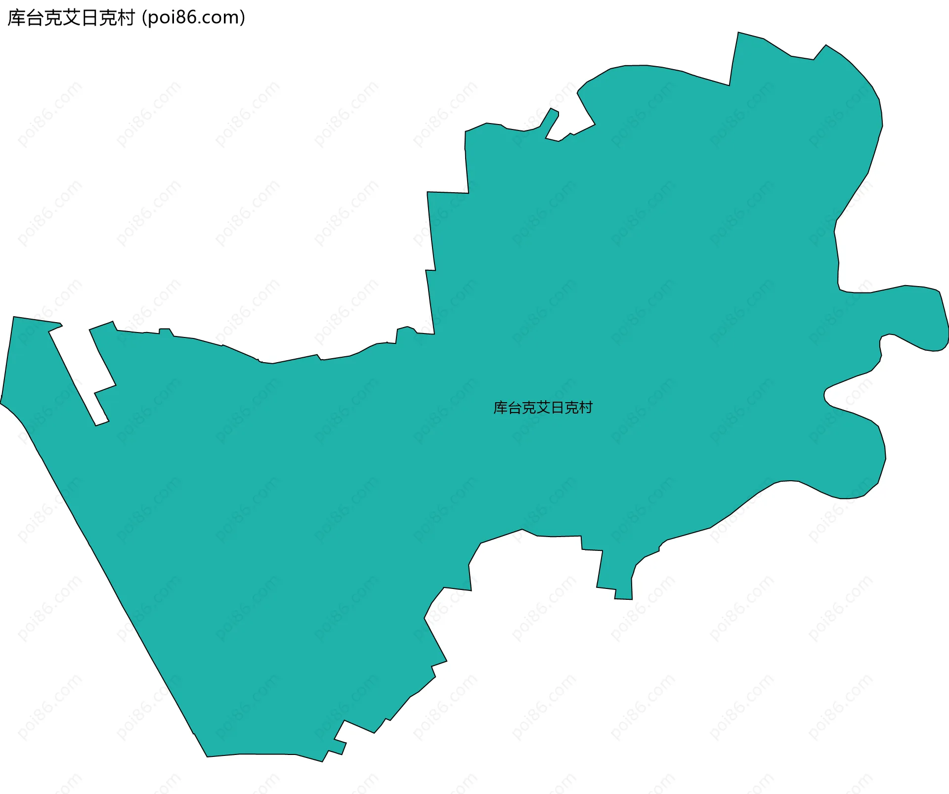 库台克艾日克村边界地图