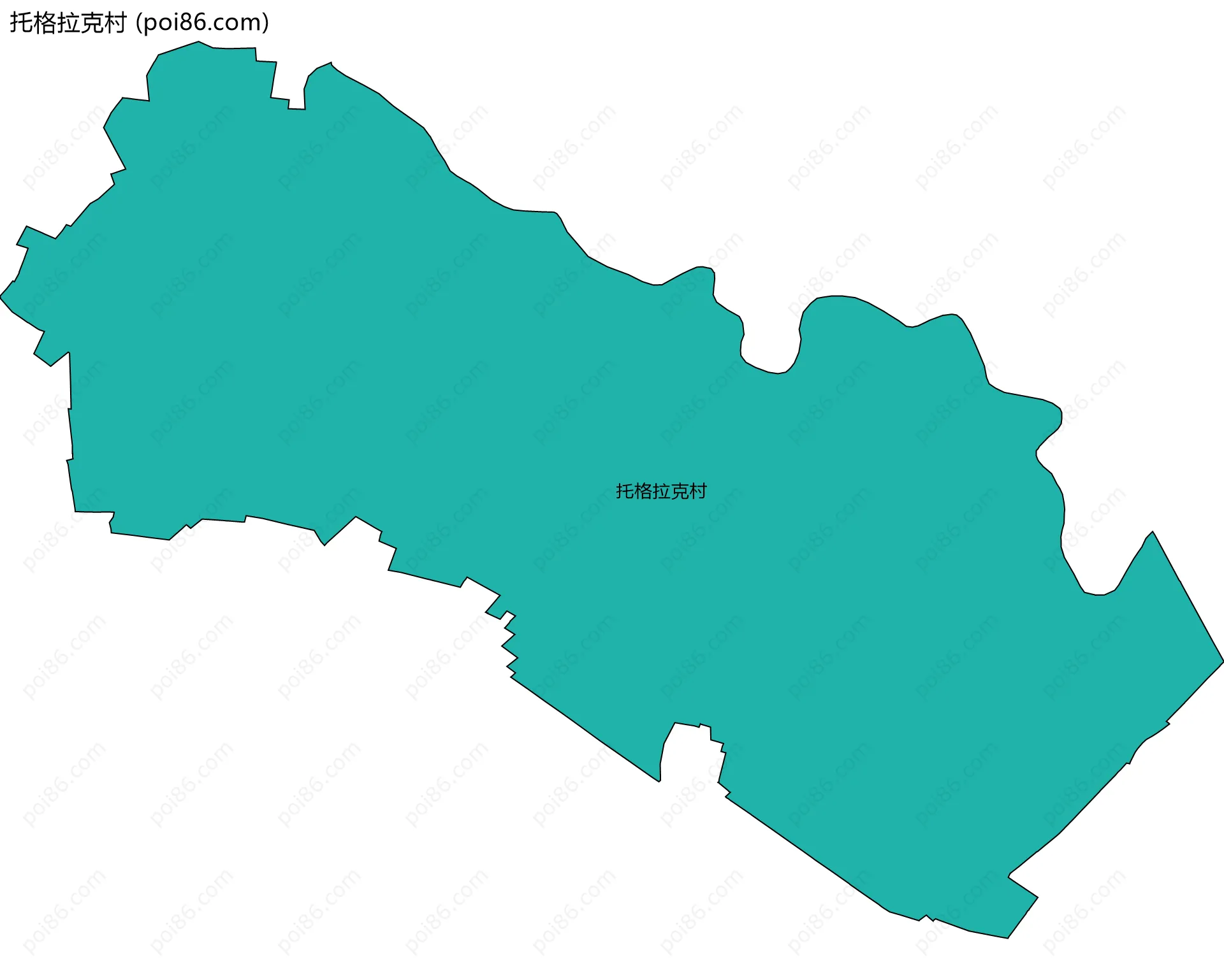 托格拉克村边界地图