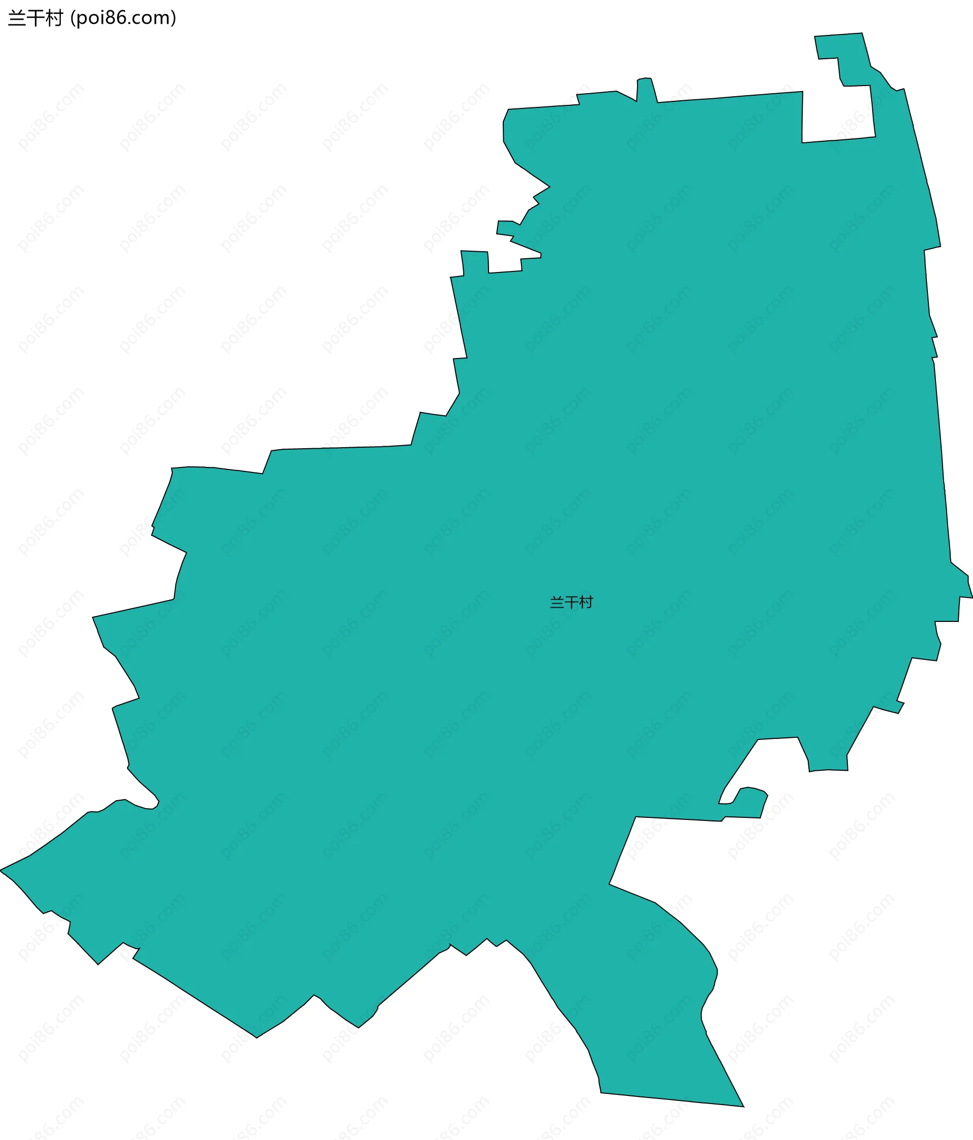 兰干村边界地图