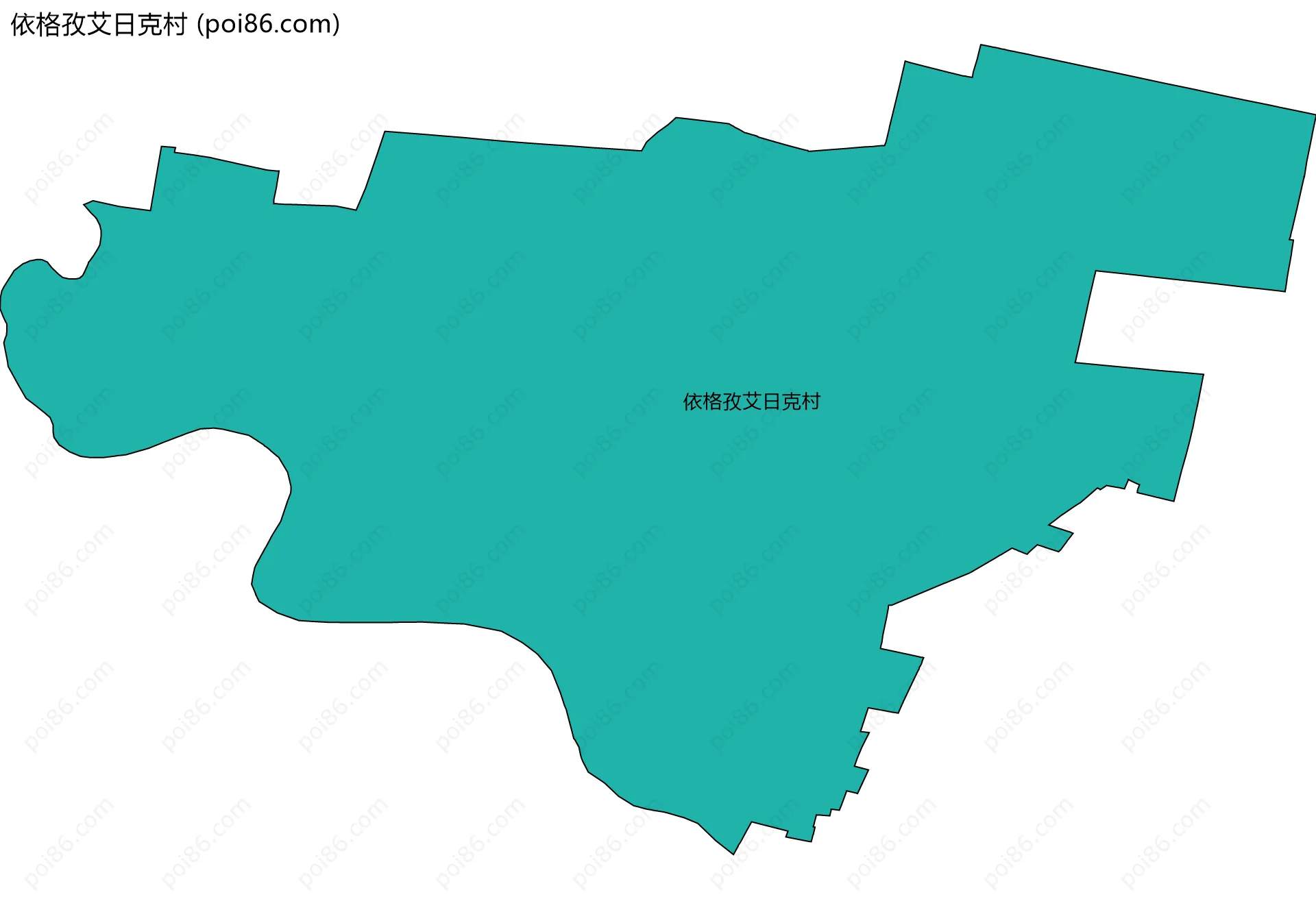 依格孜艾日克村边界地图