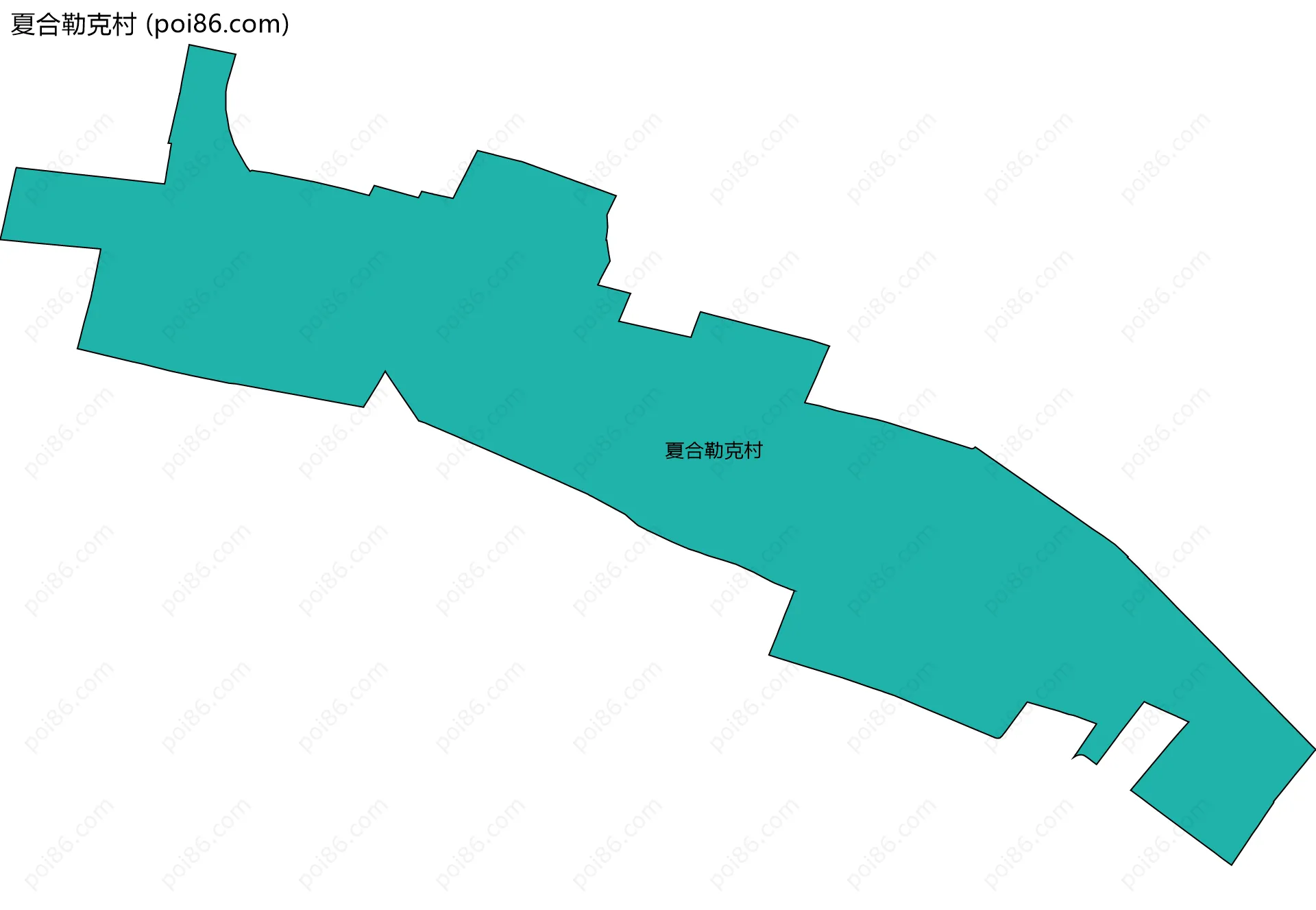 夏合勒克村边界地图
