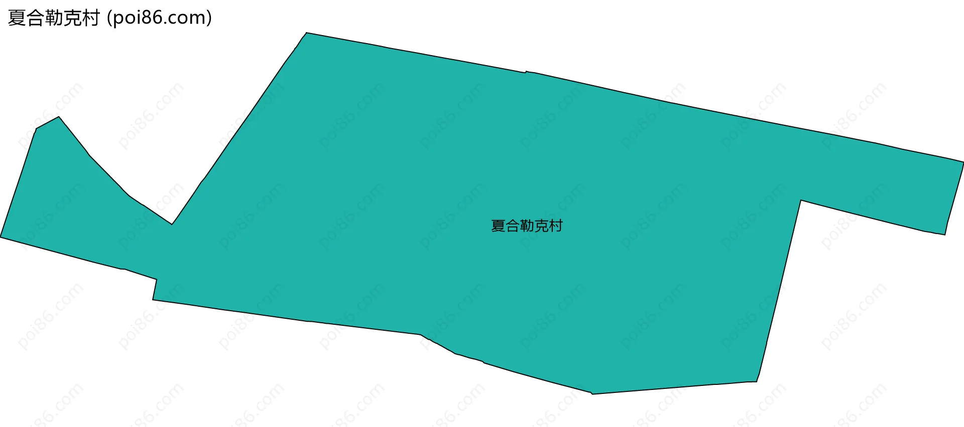 夏合勒克村边界地图