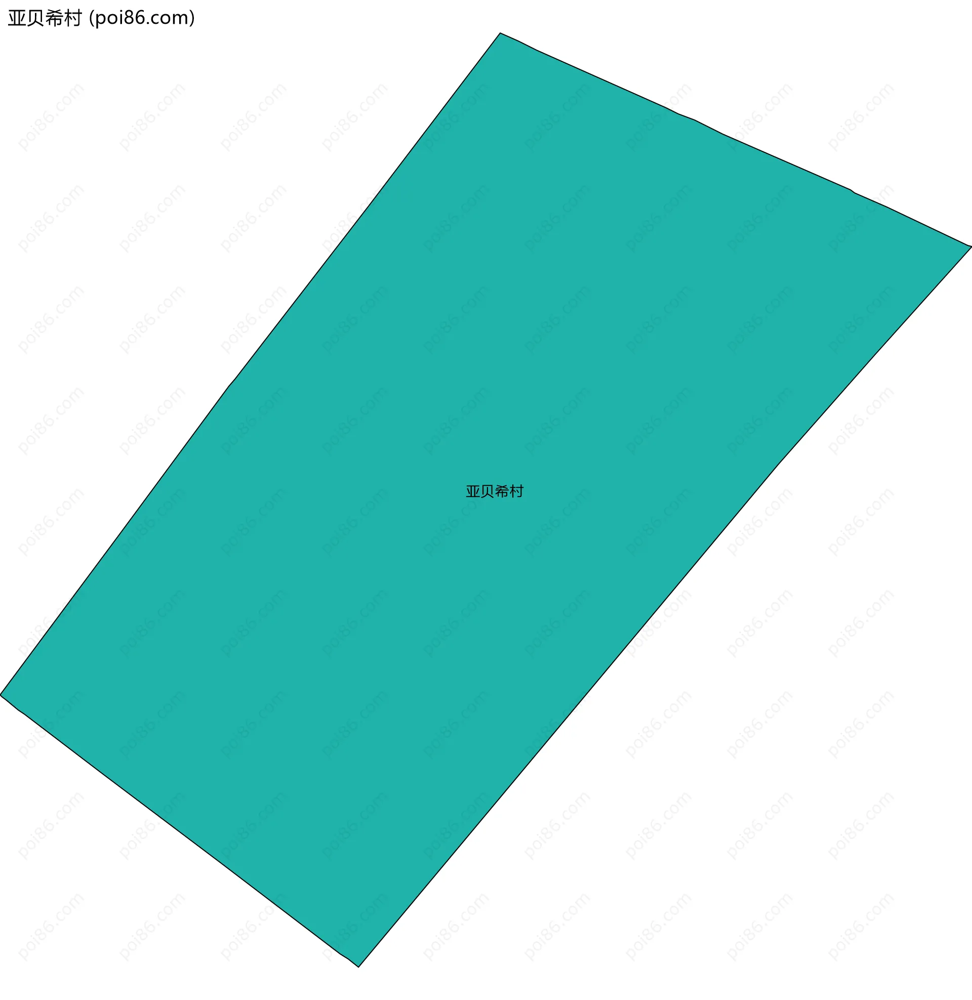 亚贝希村边界地图