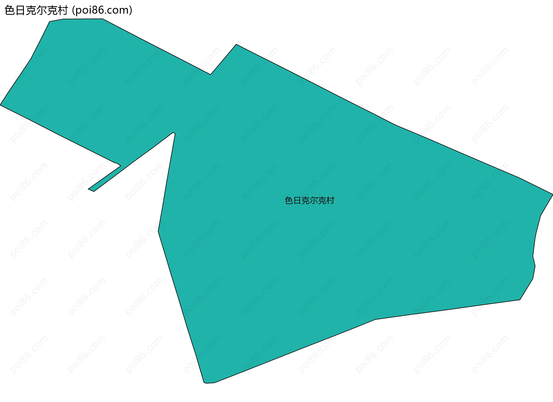 色日克尔克村边界地图
