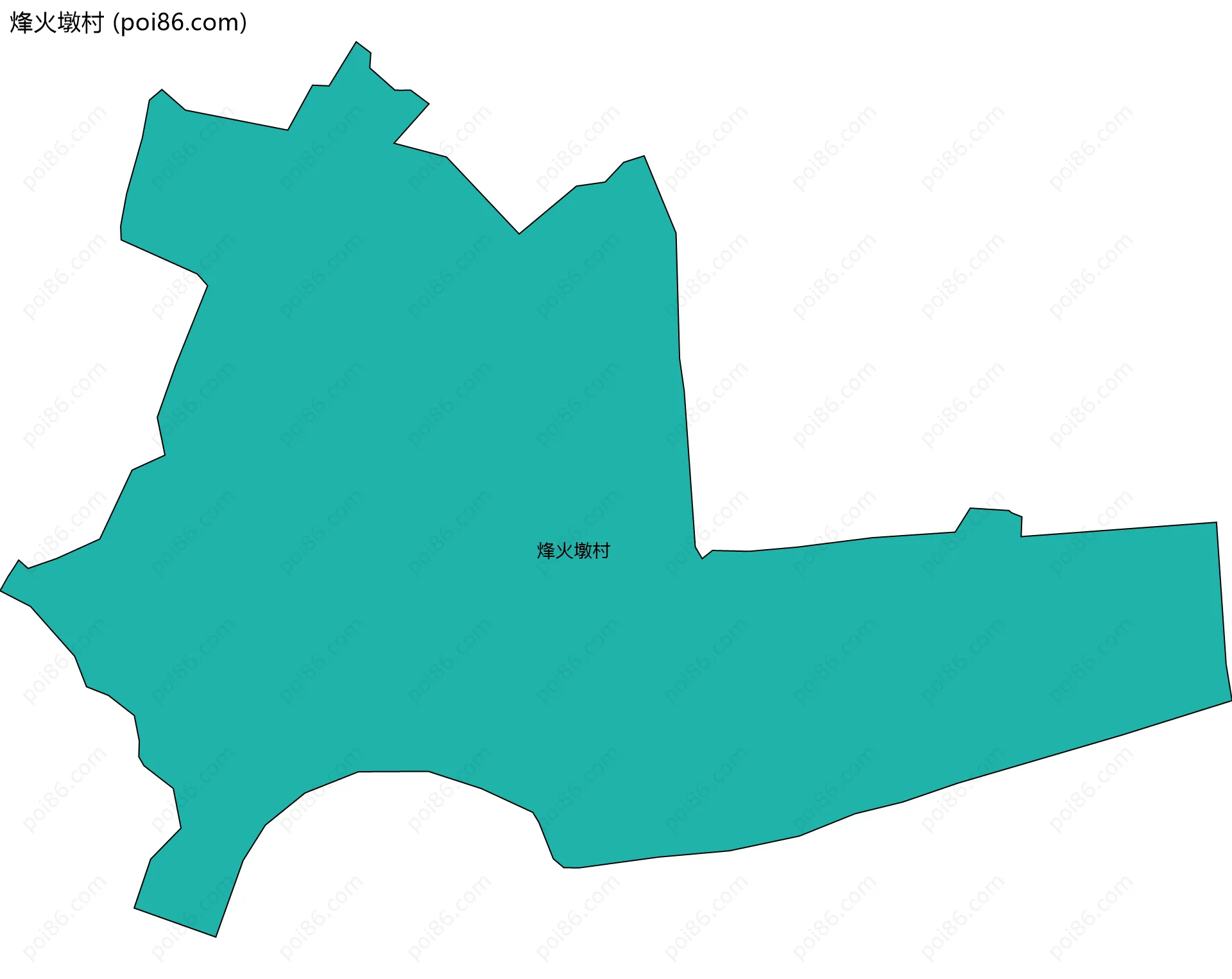 烽火墩村边界地图