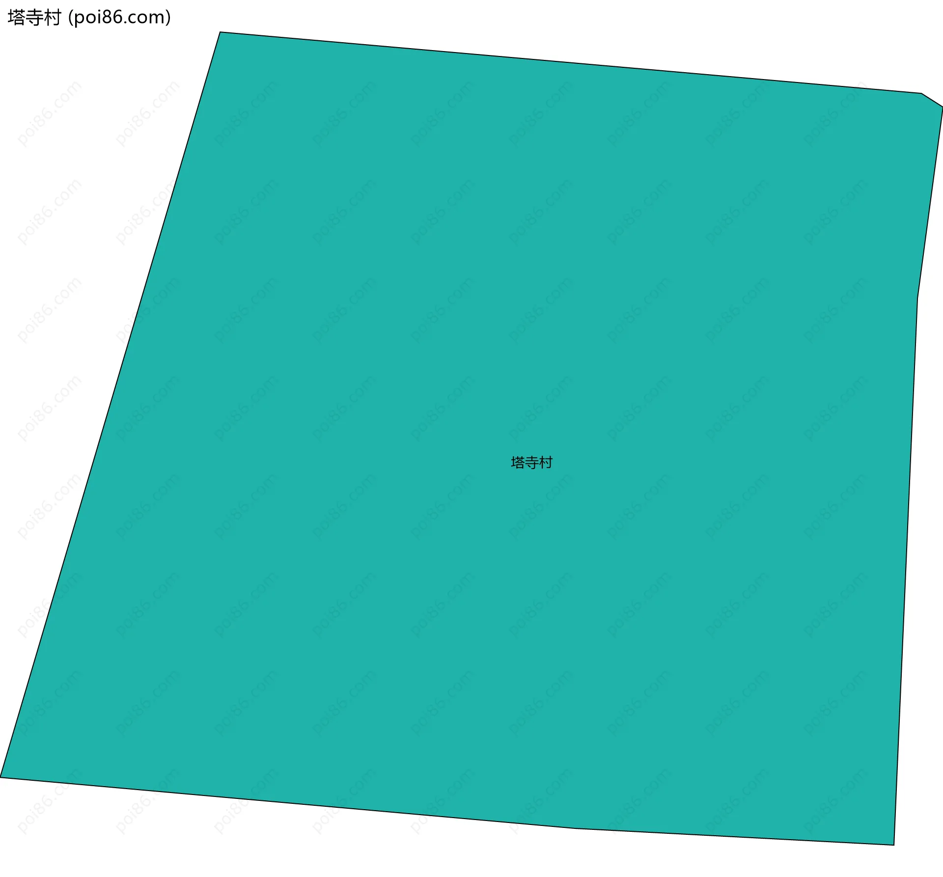 塔寺村边界地图