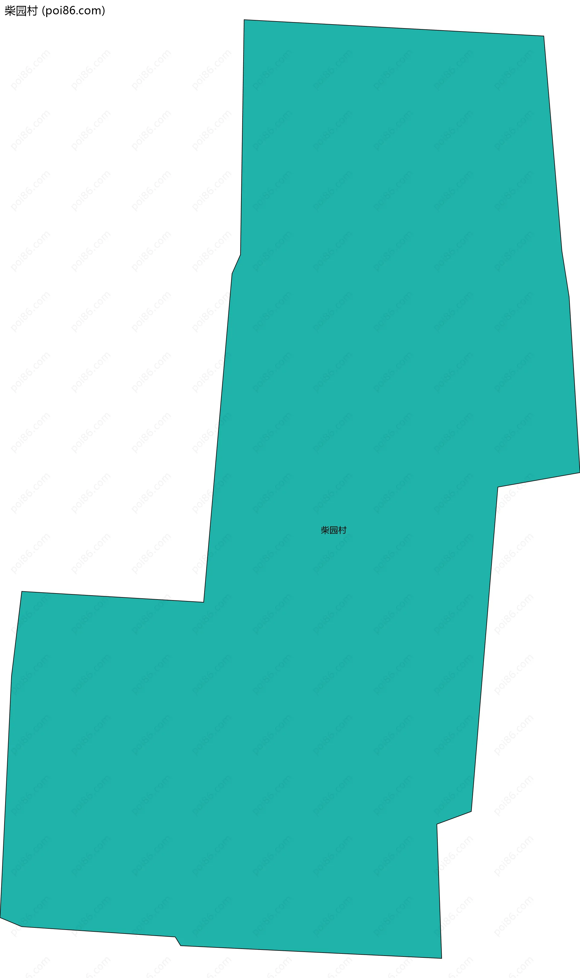 柴园村边界地图