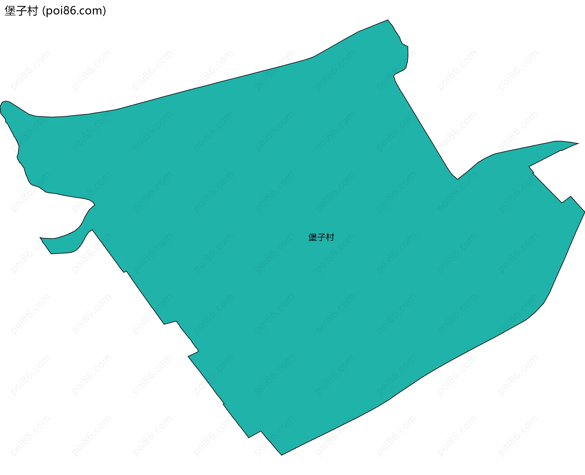 堡子村边界地图