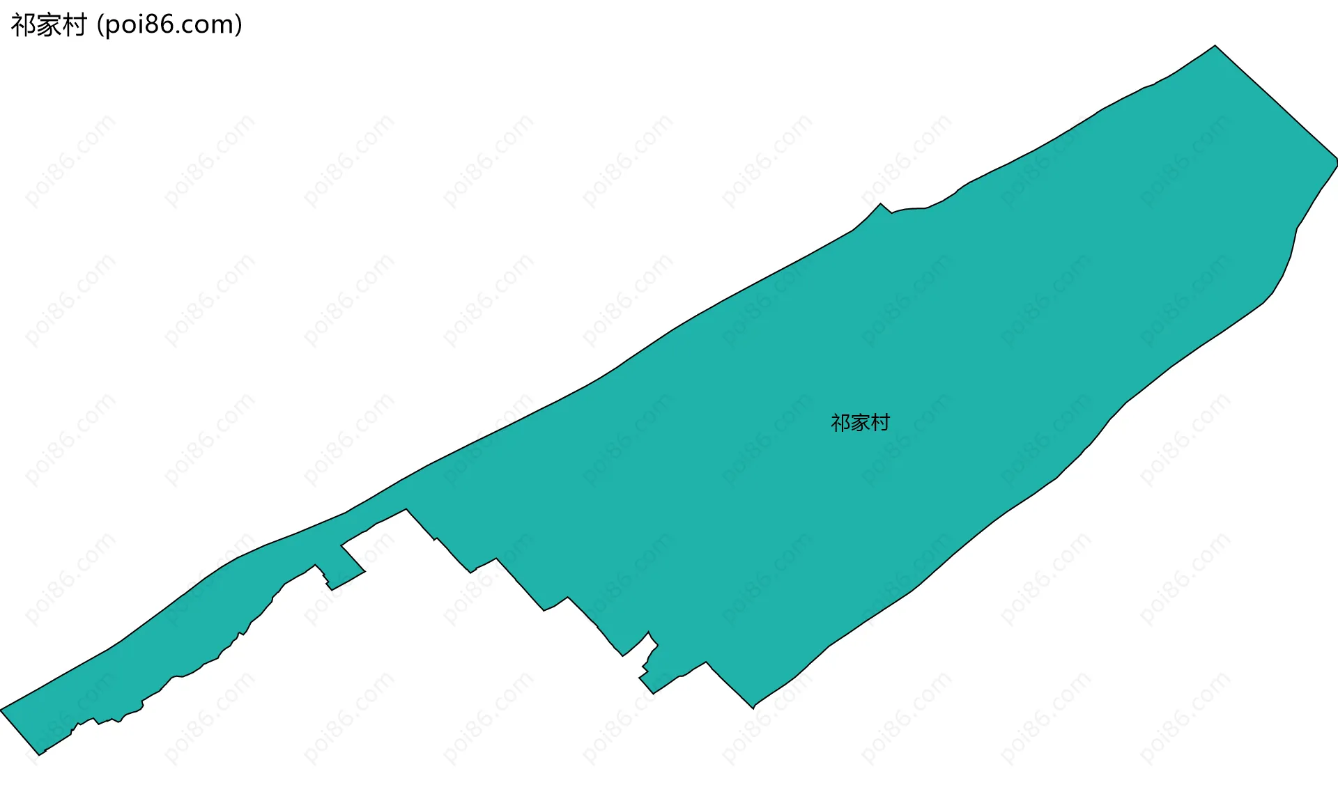 祁家村边界地图