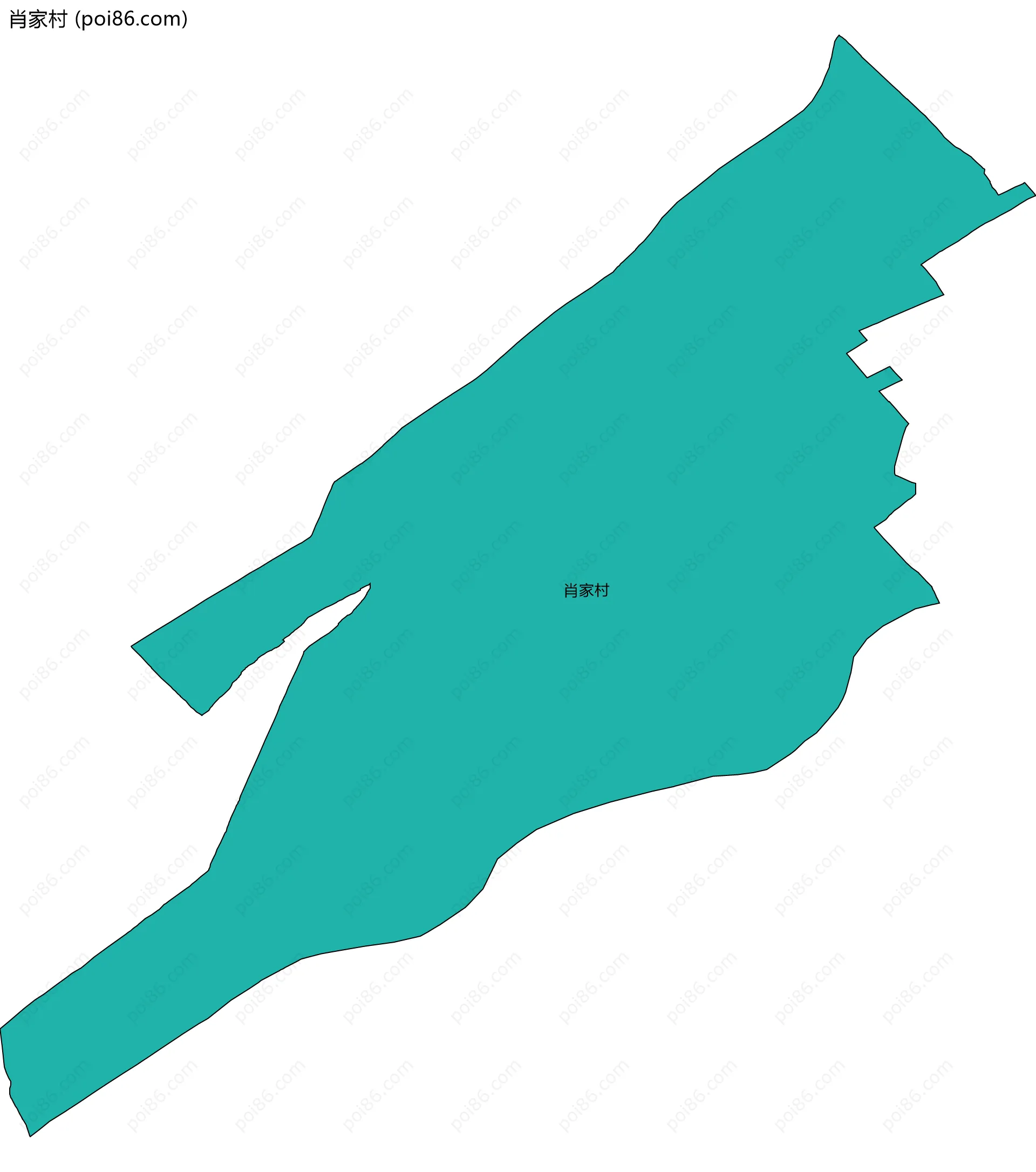 肖家村边界地图