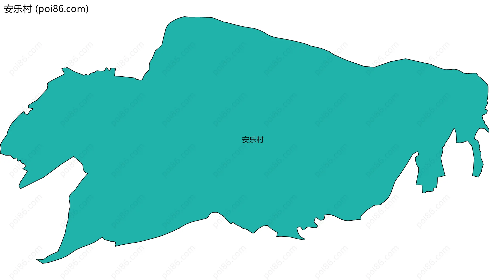 安乐村边界地图