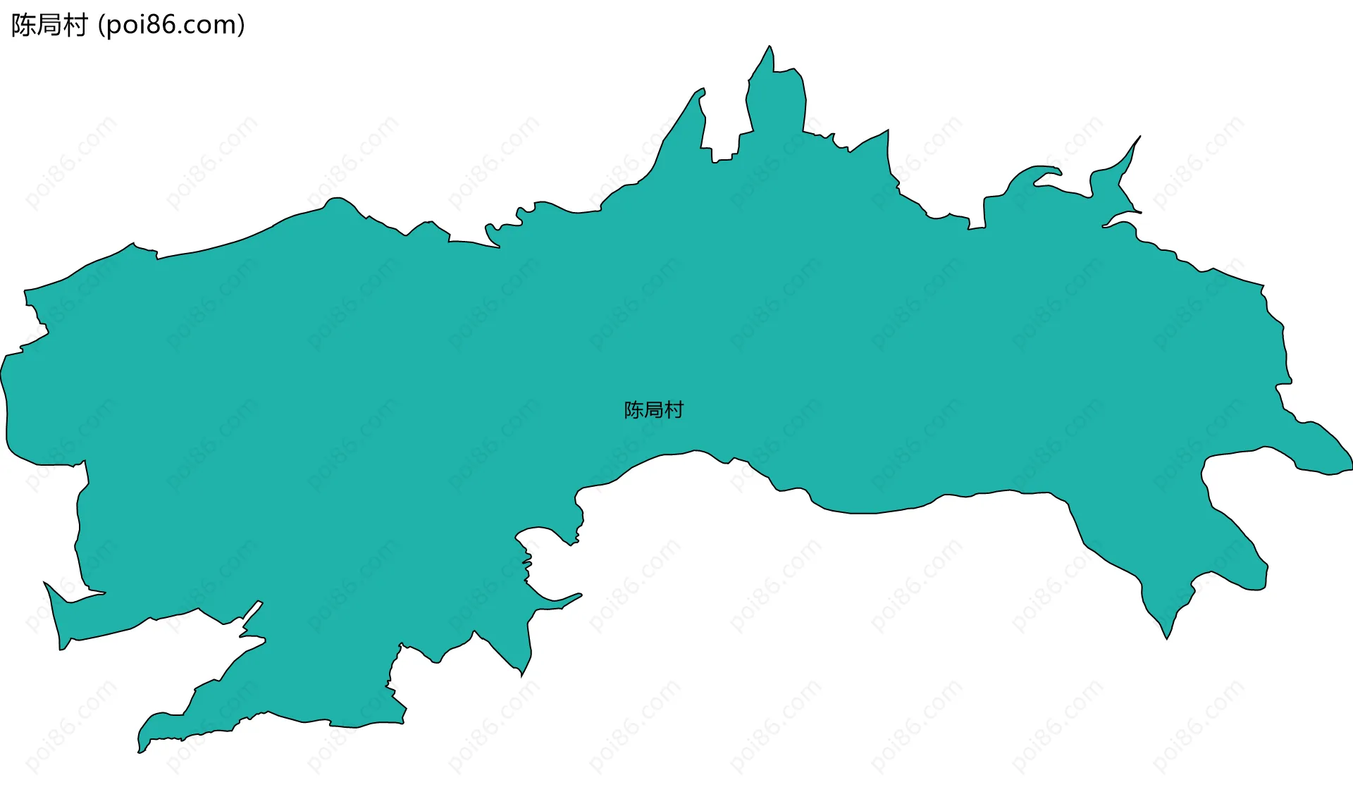 陈局村边界地图