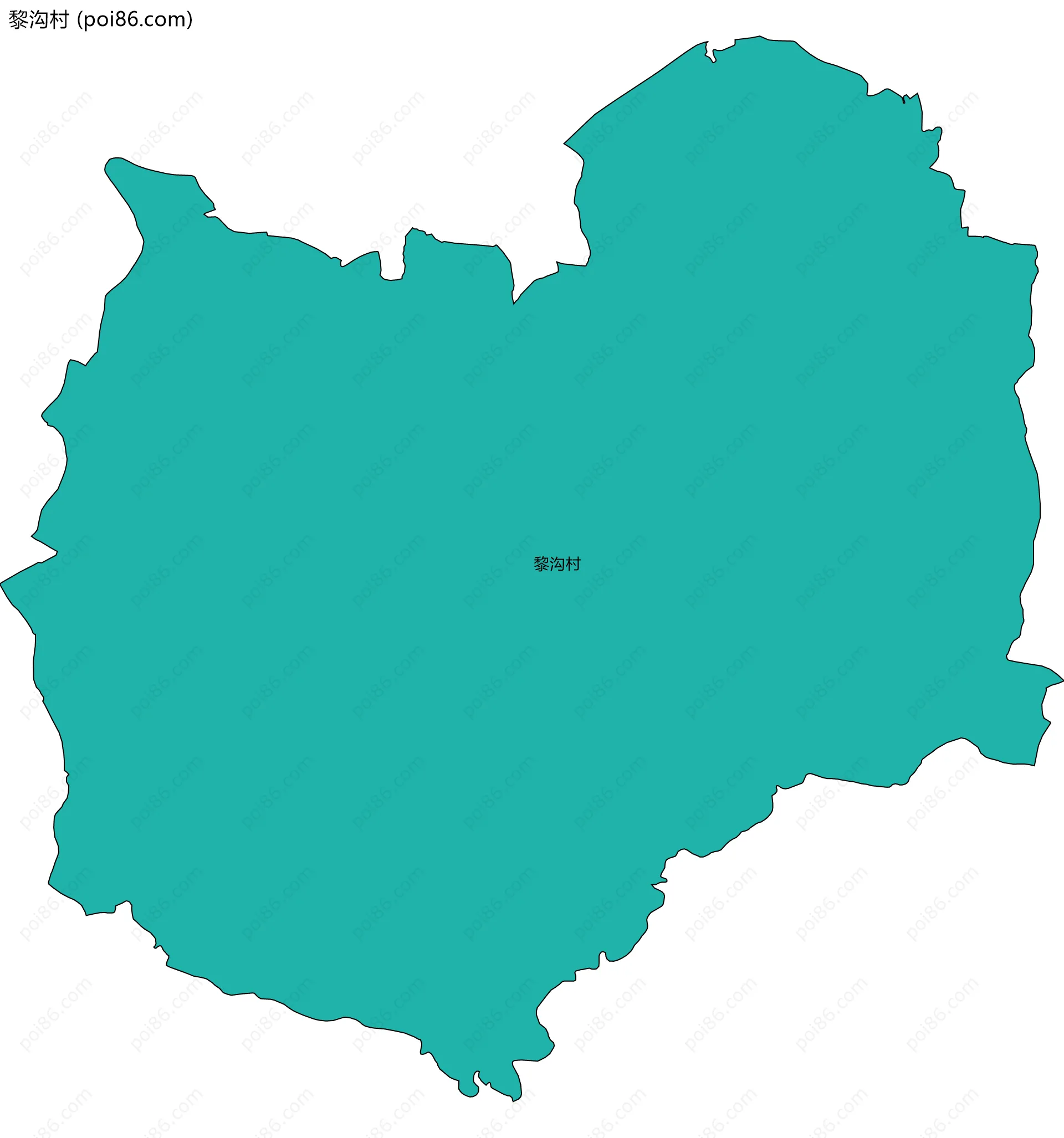 黎沟村边界地图