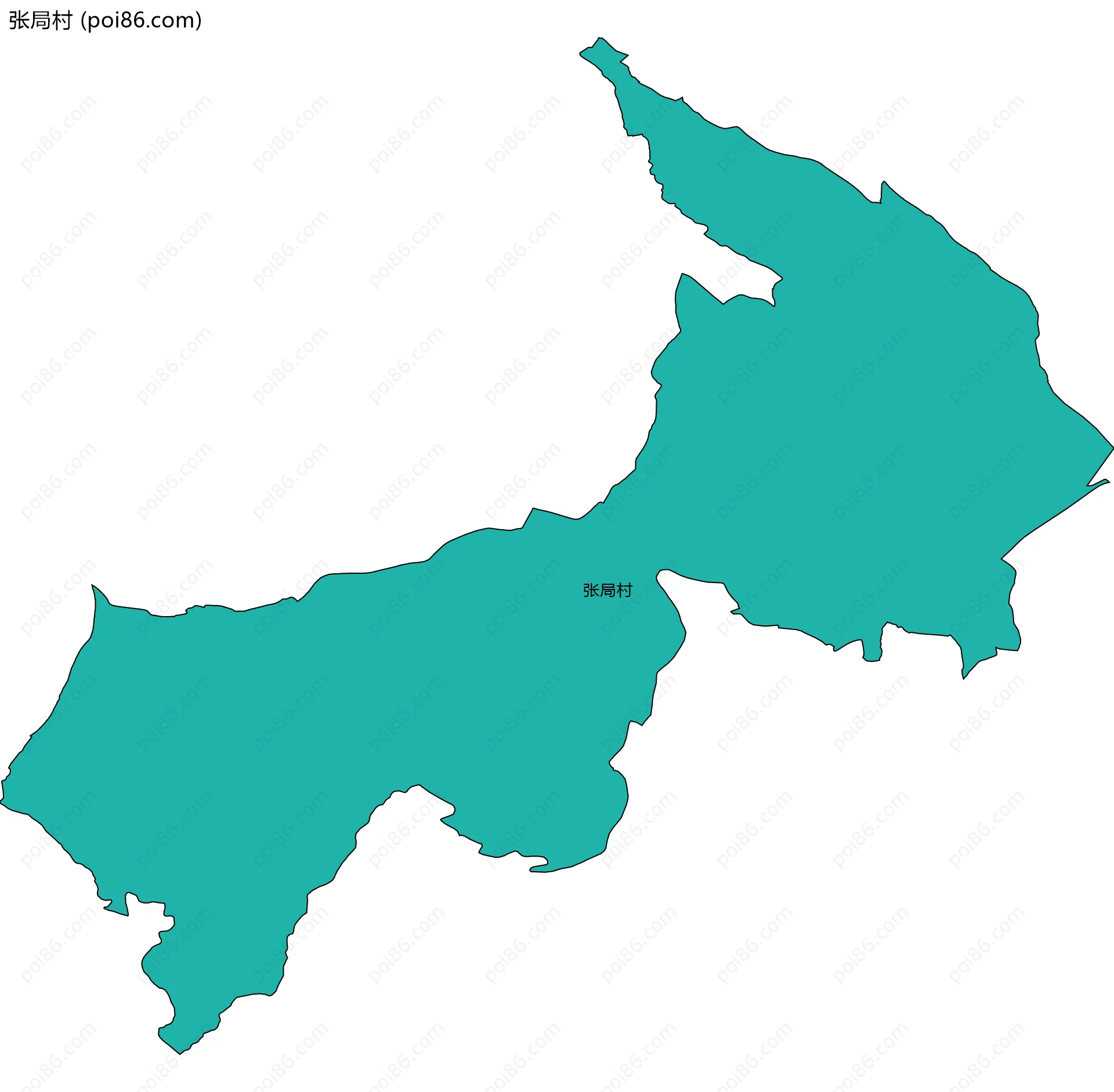 张局村边界地图