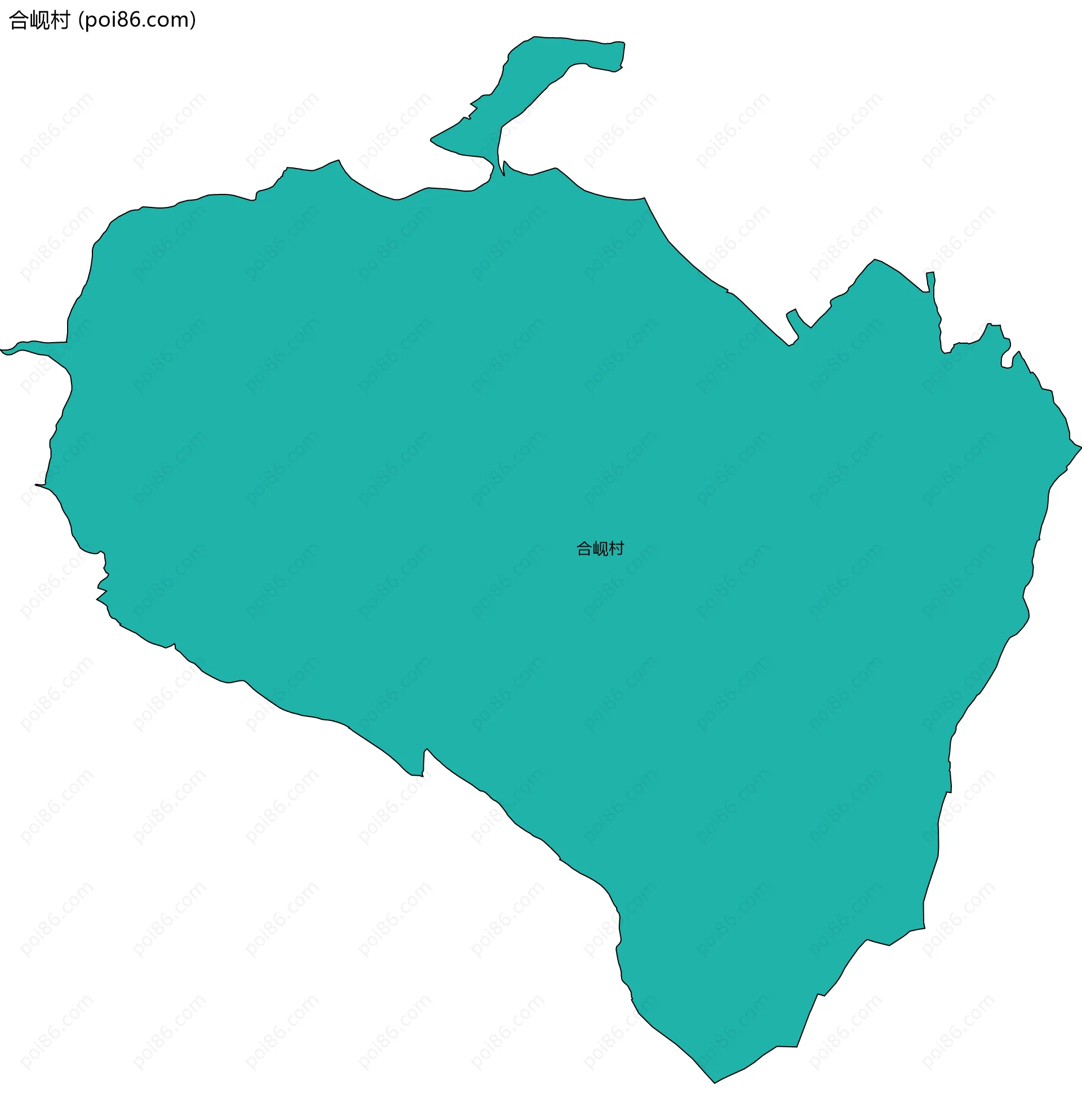 合岘村边界地图