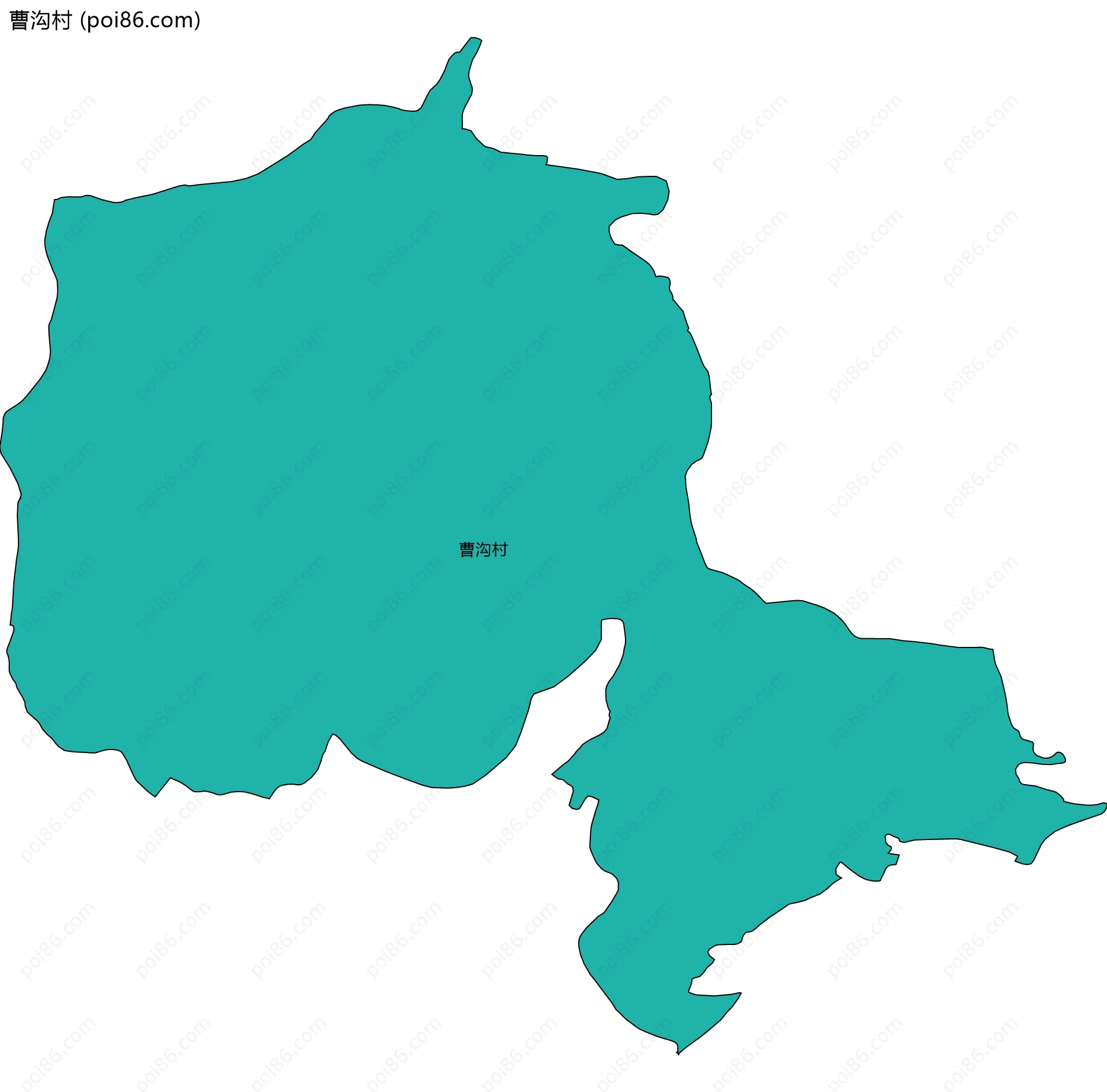 曹沟村边界地图