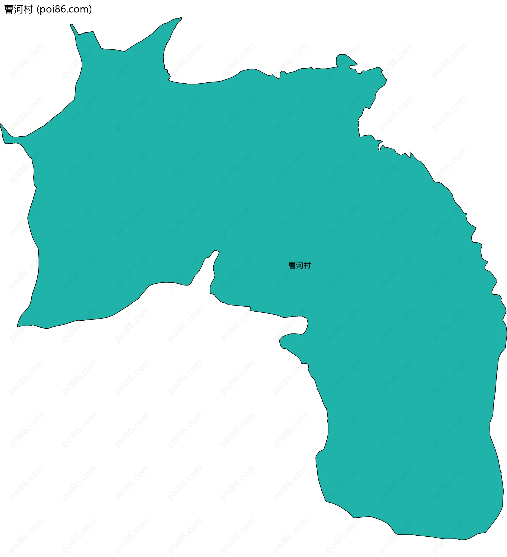 曹河村边界地图