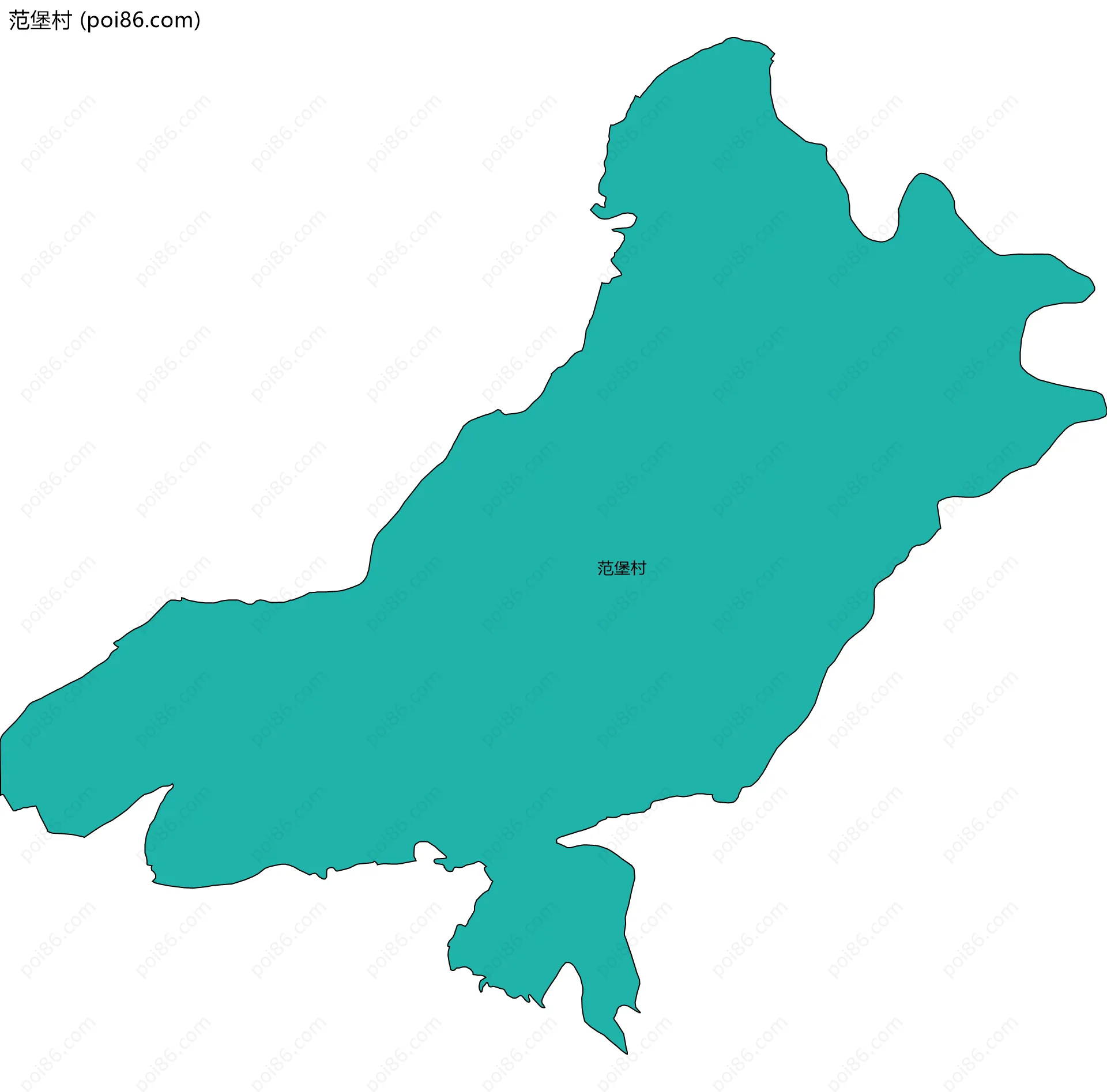 范堡村边界地图