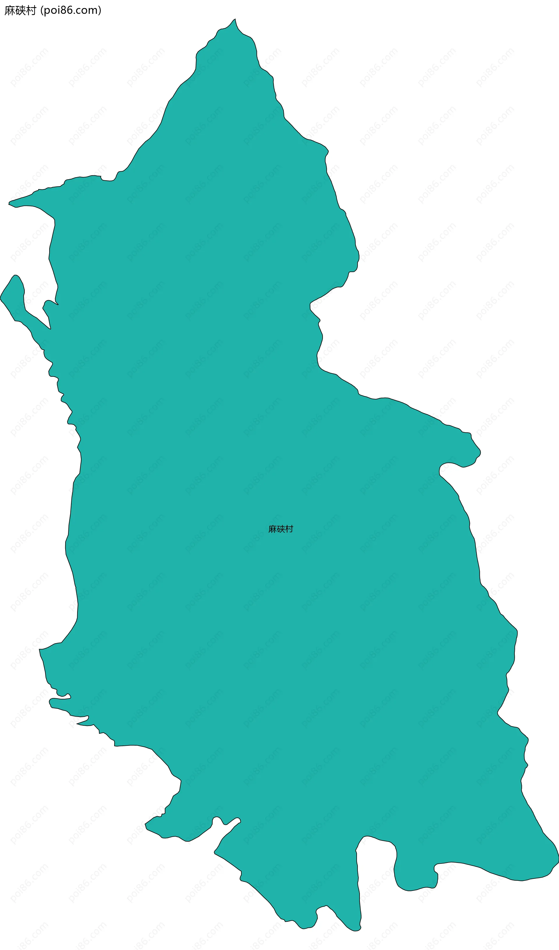 麻硖村边界地图