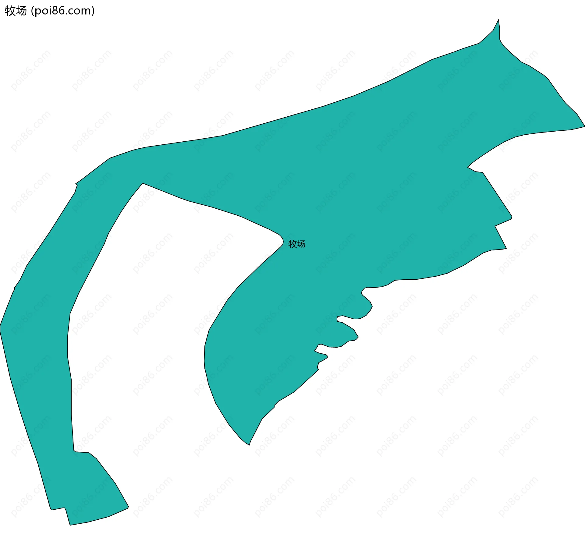 牧场边界地图