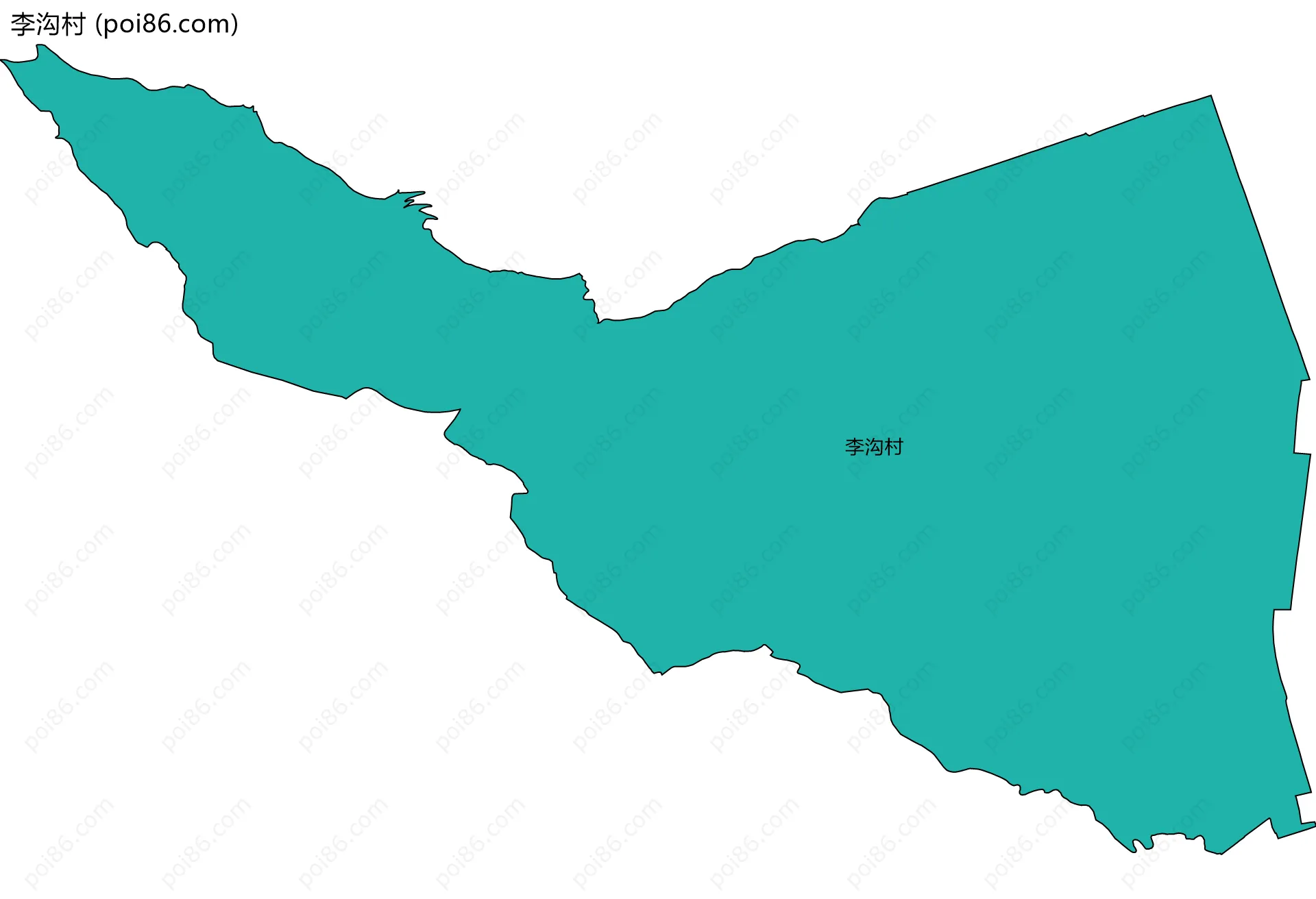 李沟村边界地图