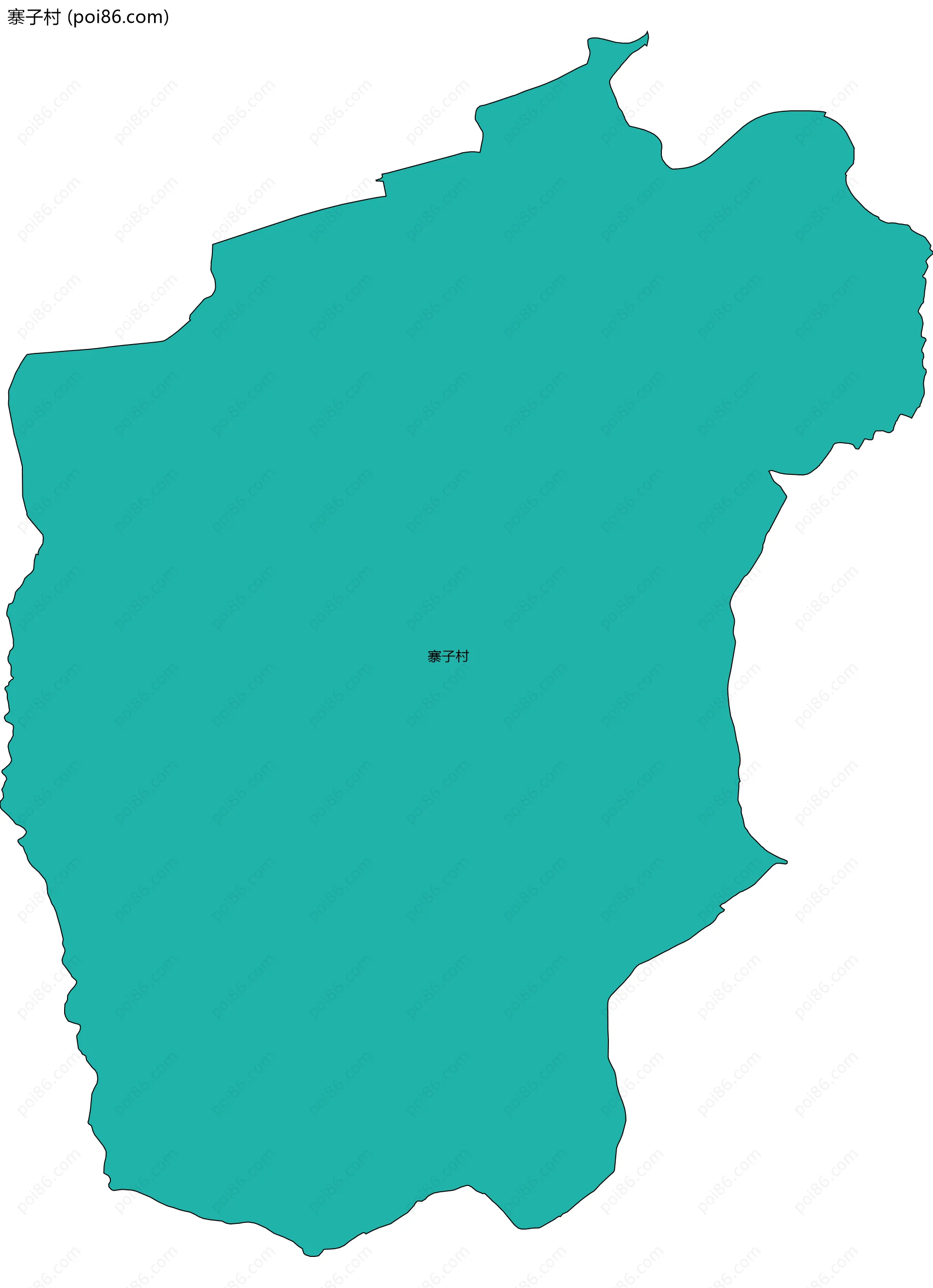 寨子村边界地图