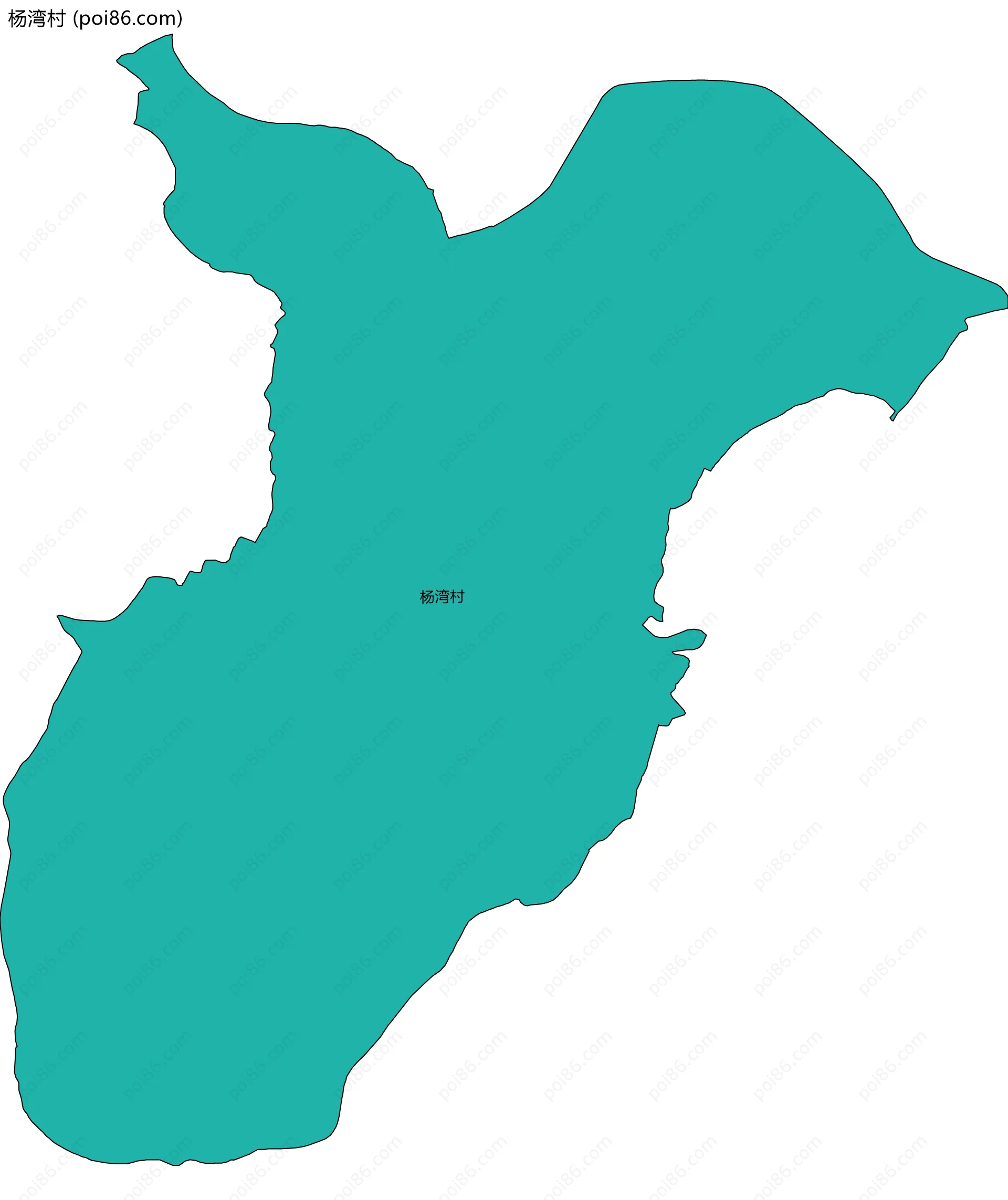 杨湾村边界地图