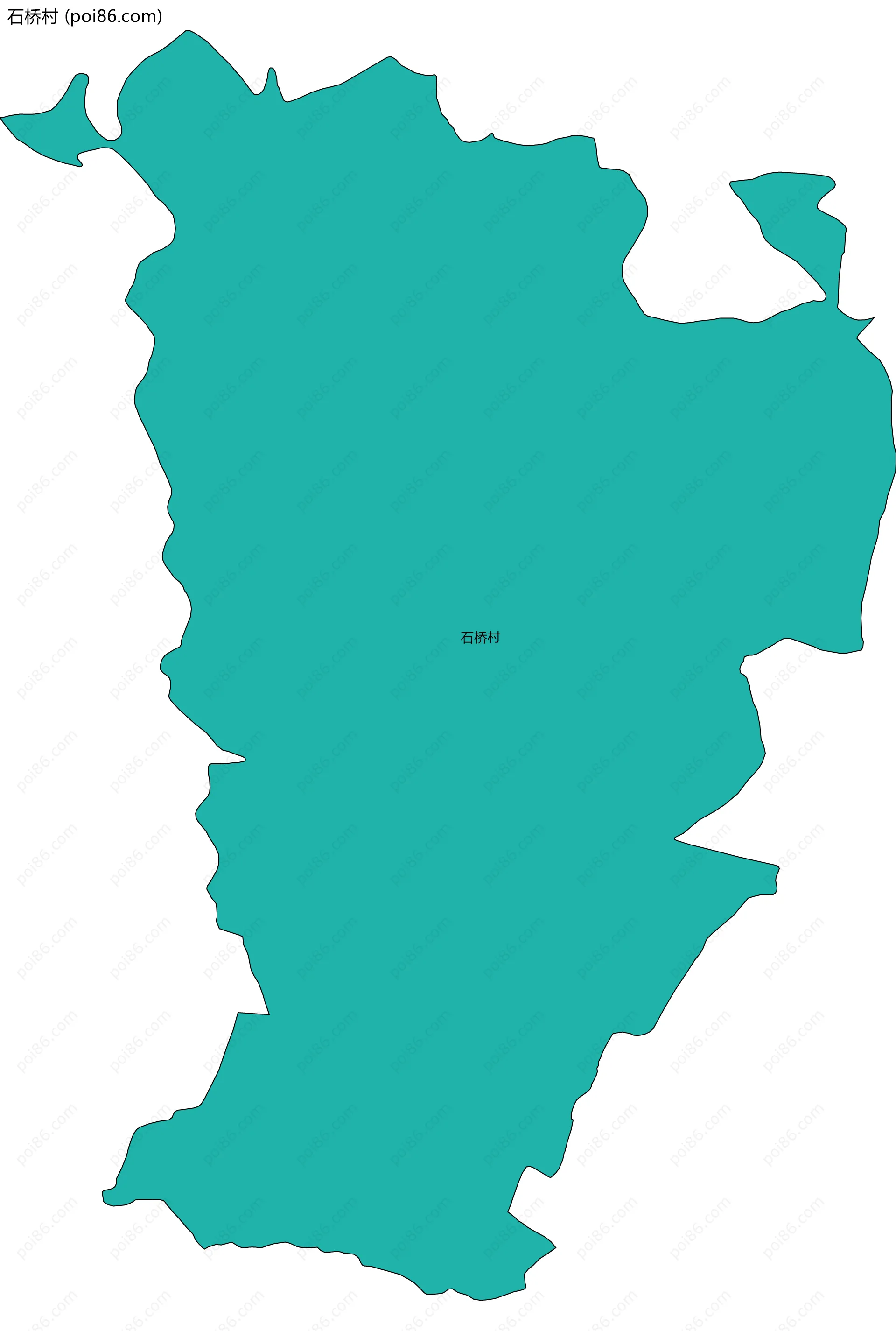 石桥村边界地图