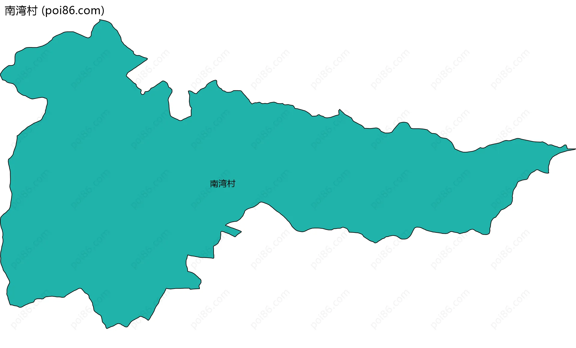 南湾村边界地图