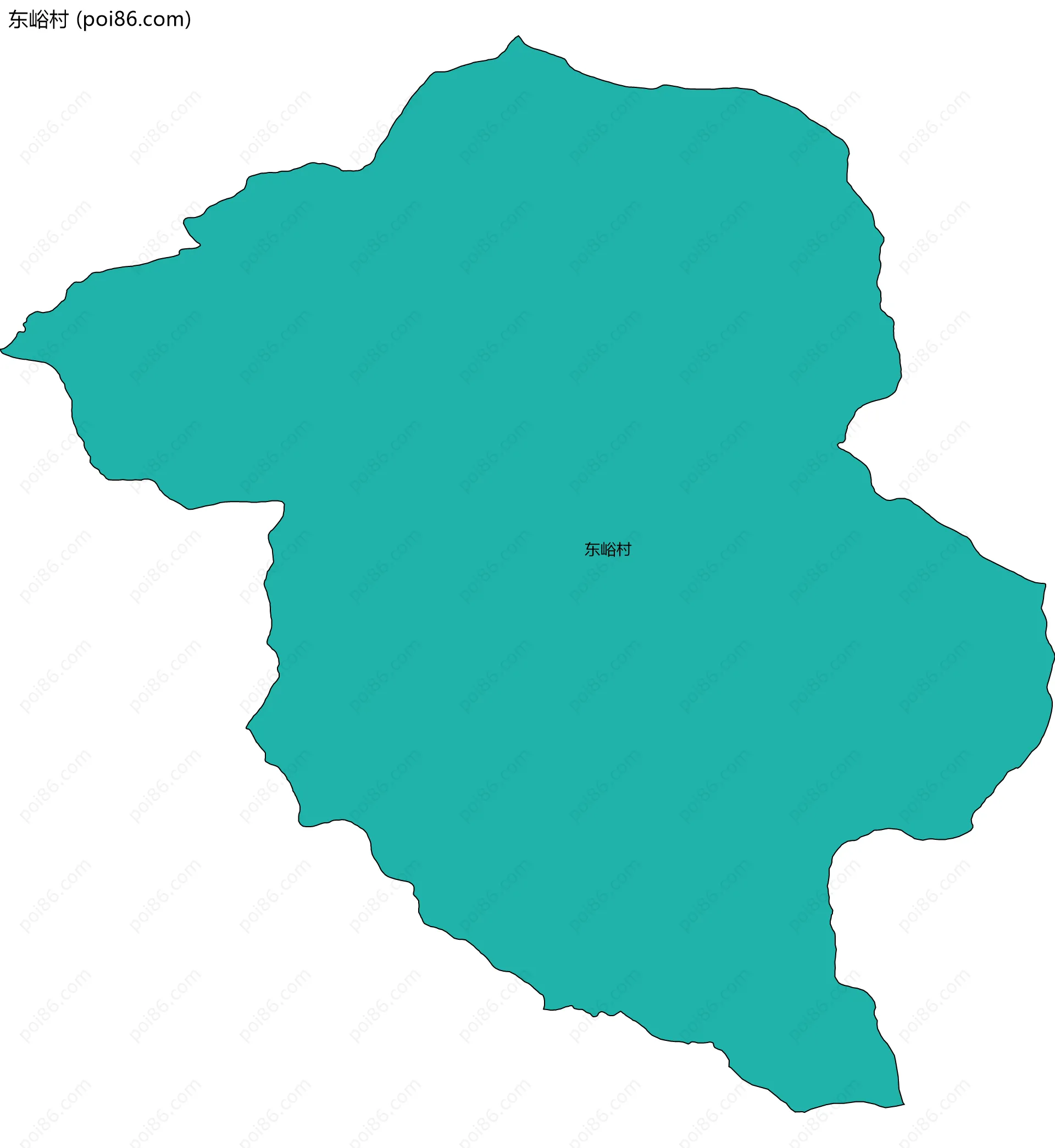 东峪村边界地图