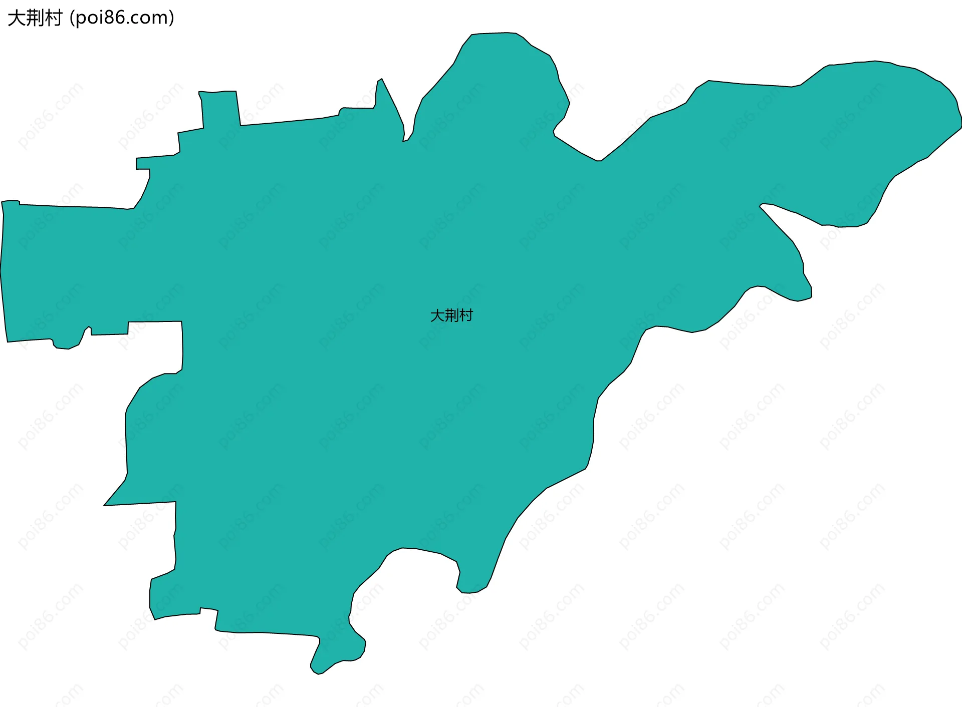 大荆村边界地图