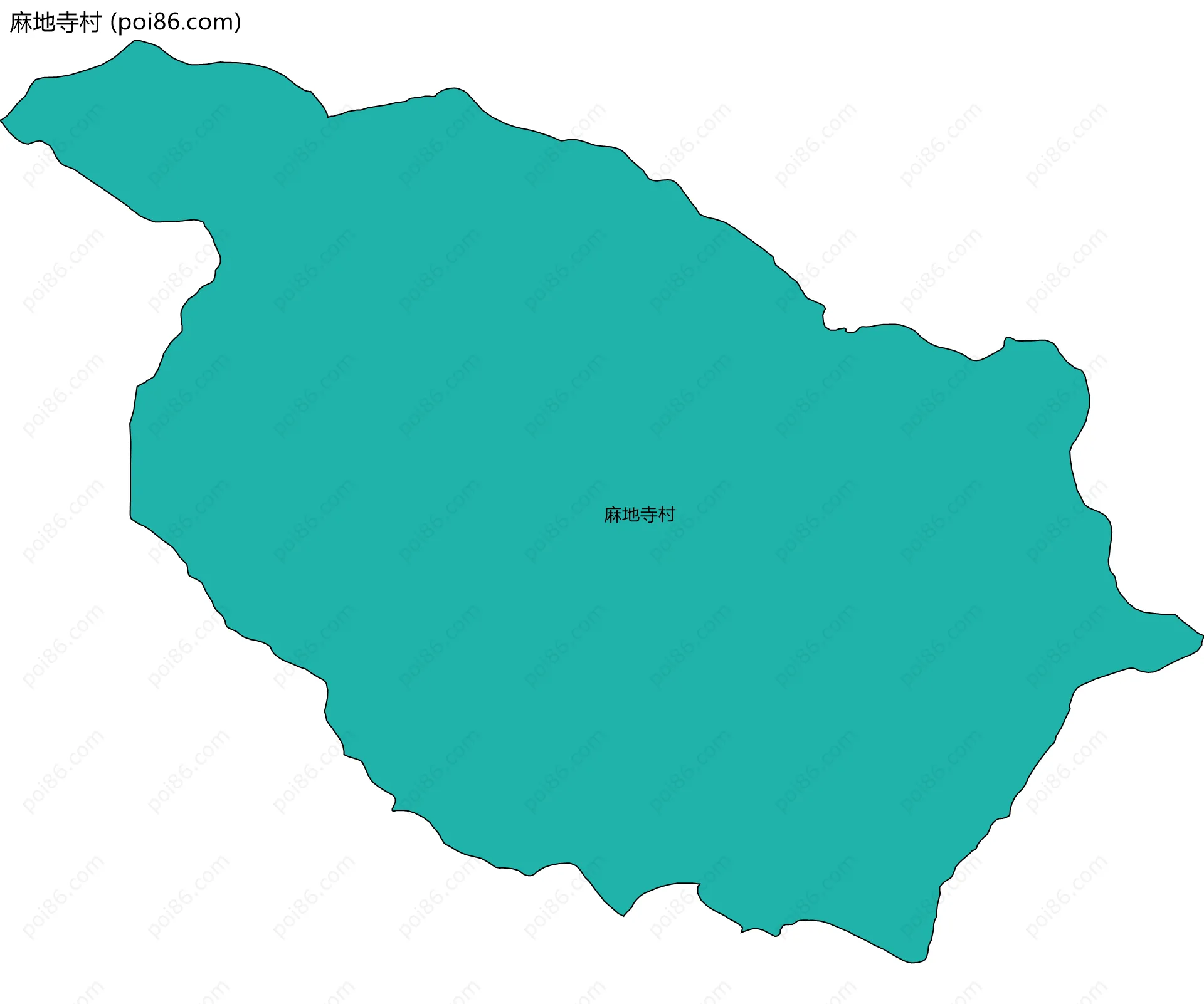 麻地寺村边界地图