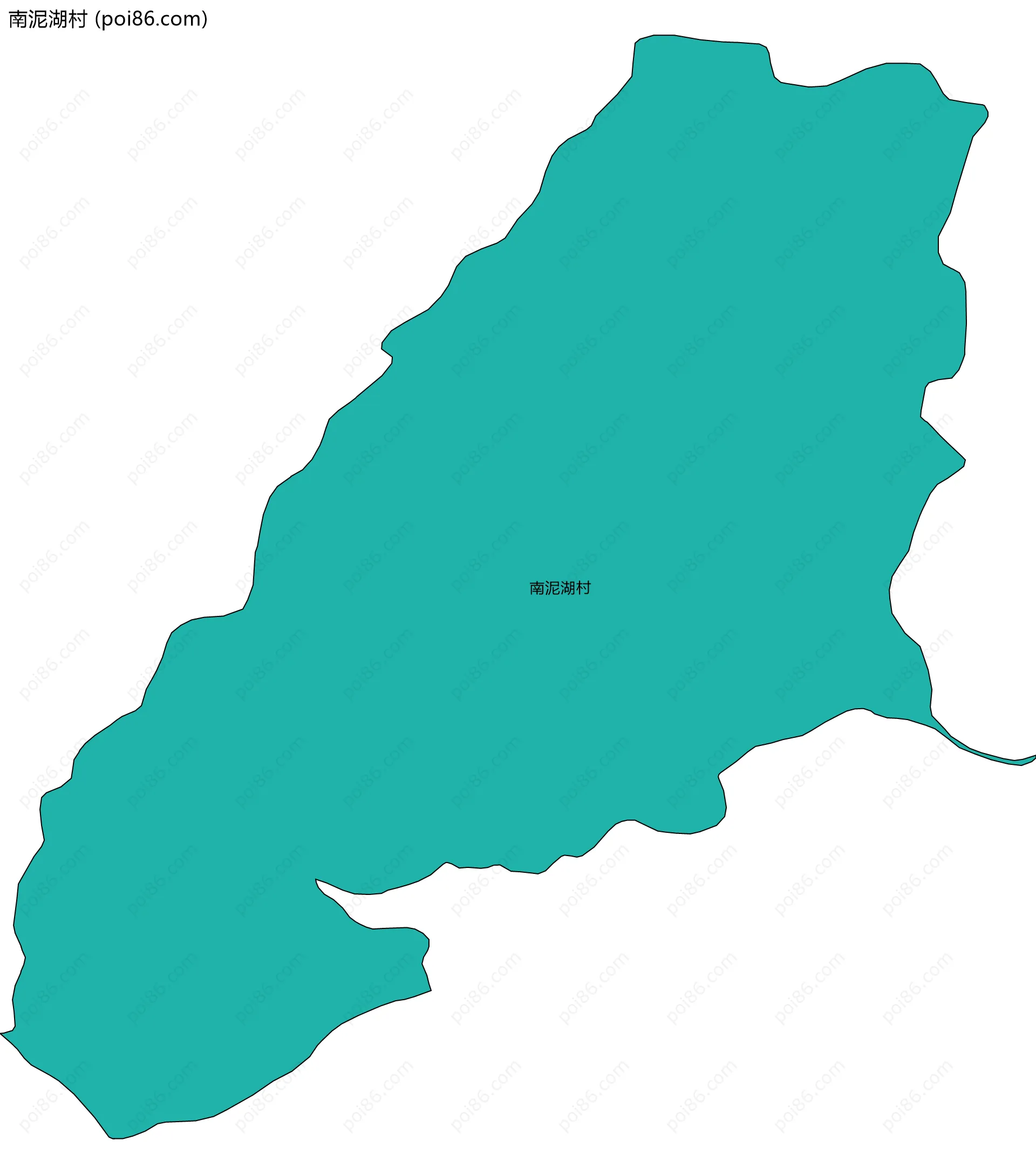 南泥湖村边界地图