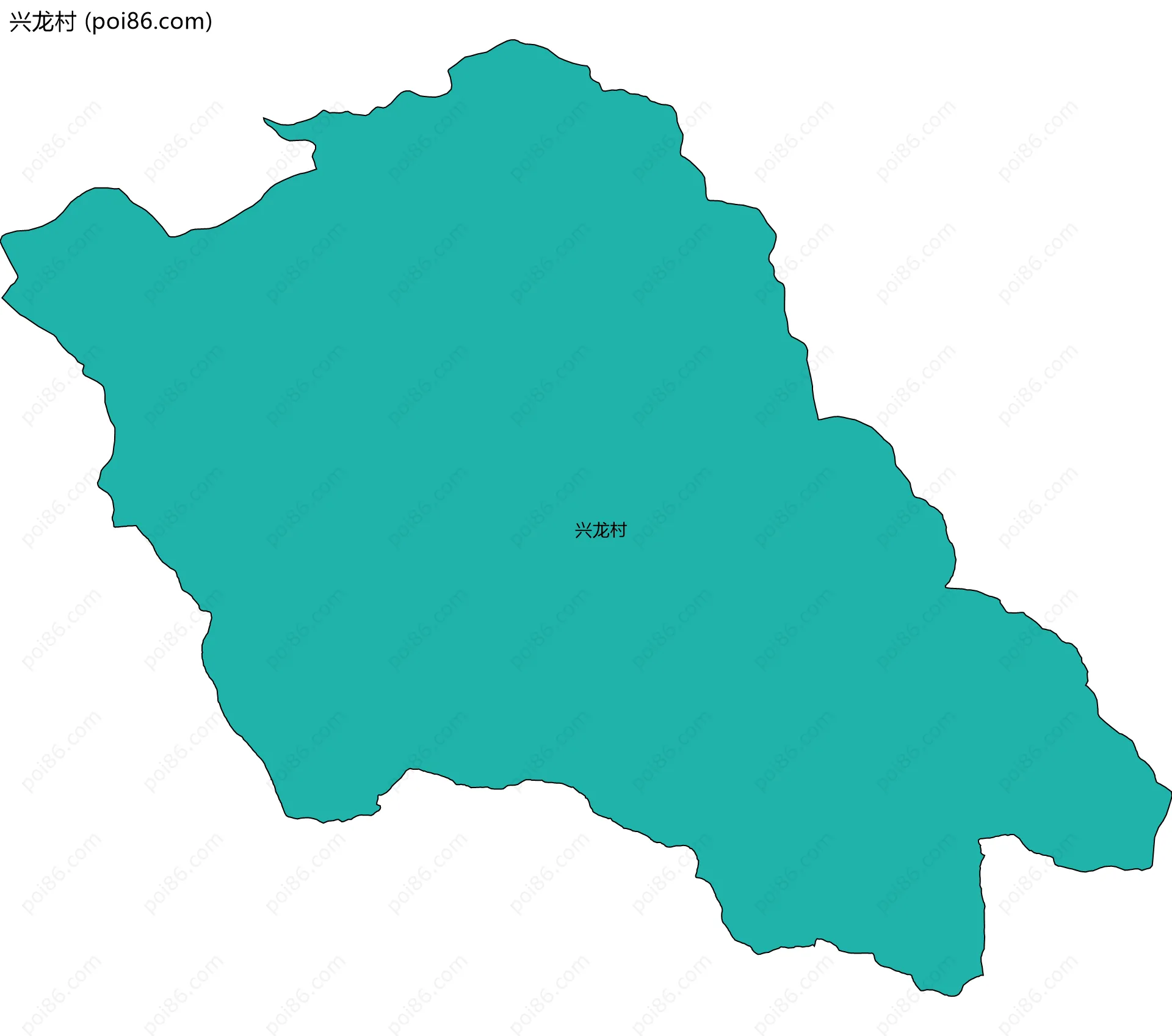 兴龙村边界地图