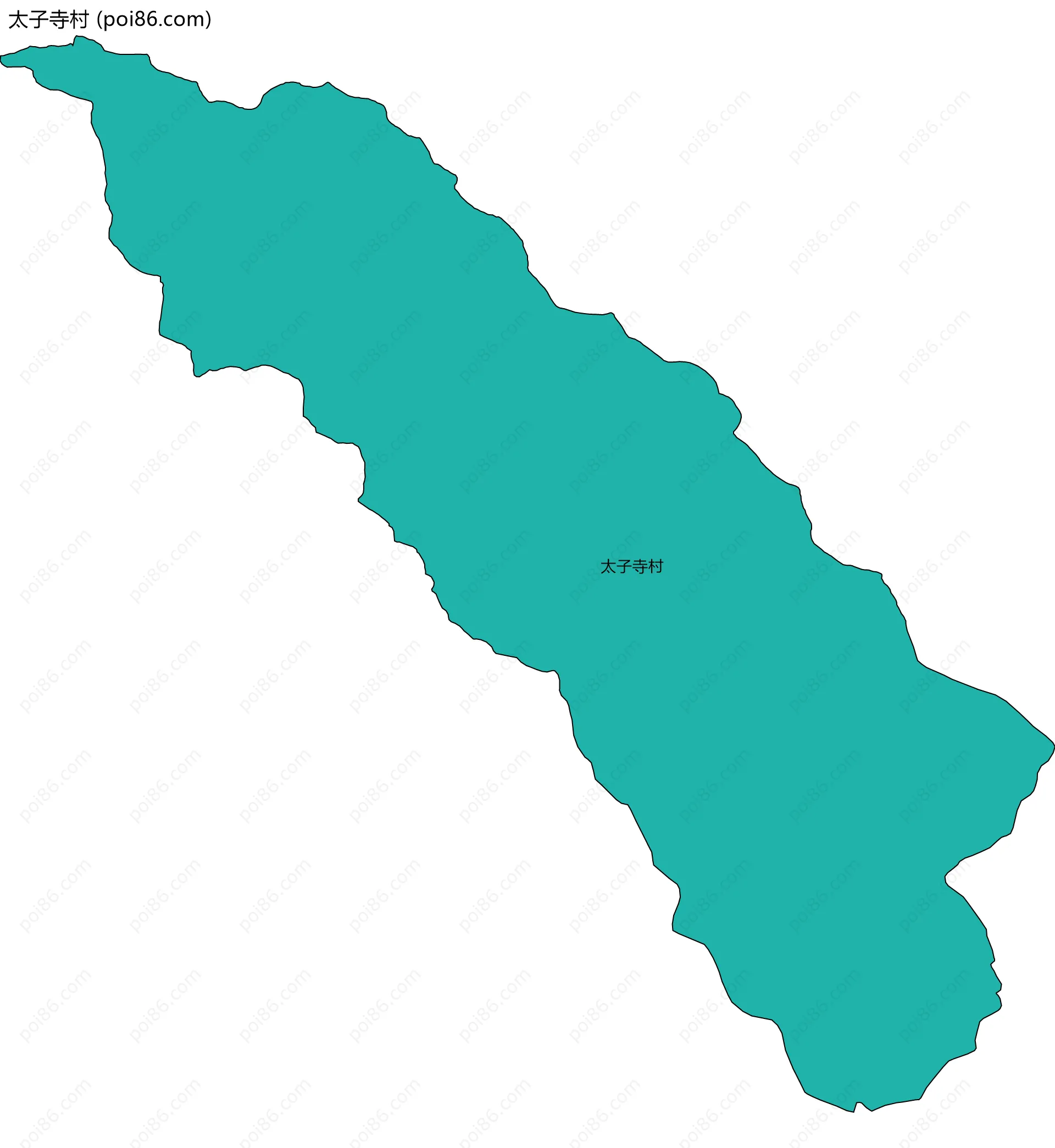 太子寺村边界地图
