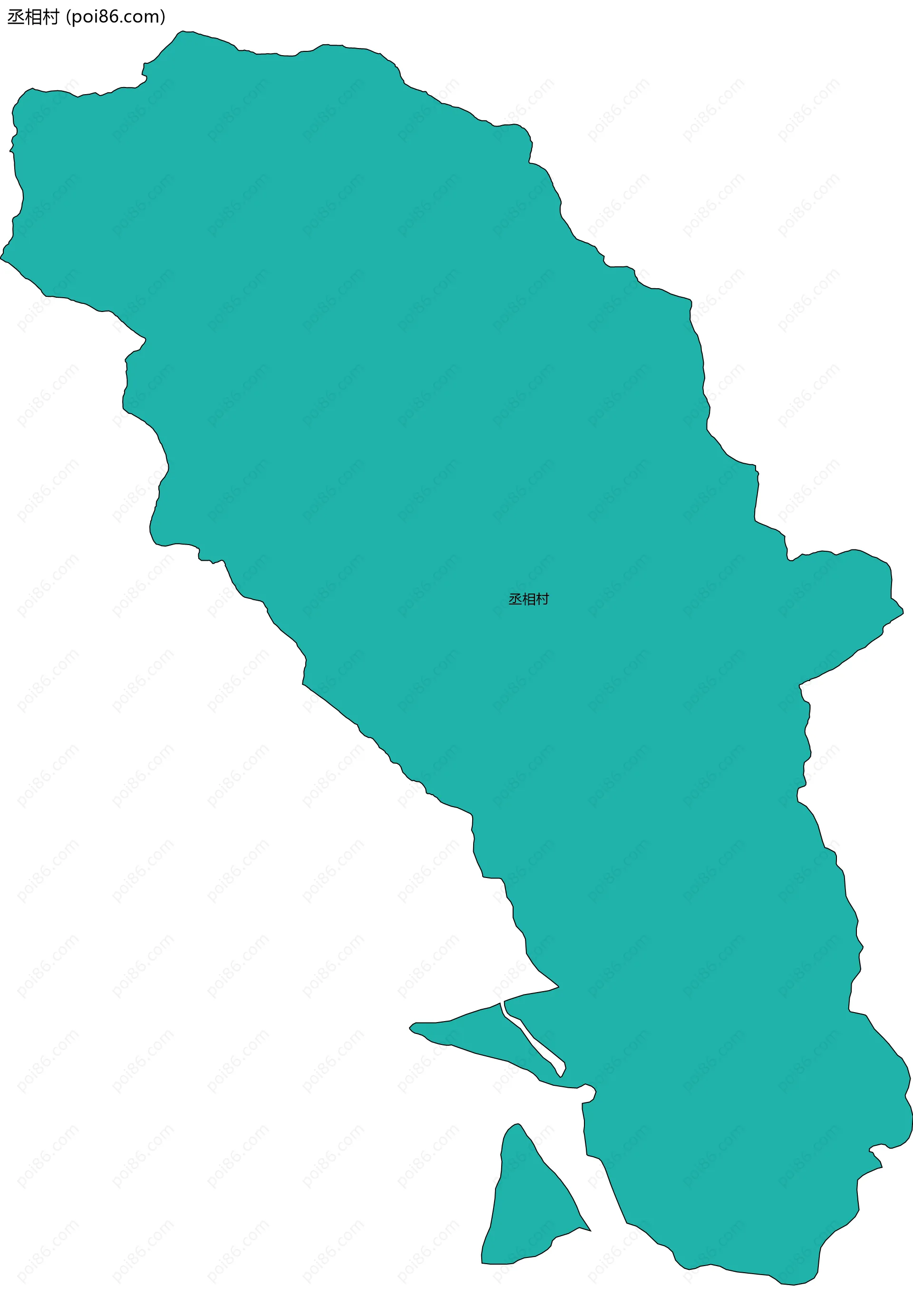 丞相村边界地图