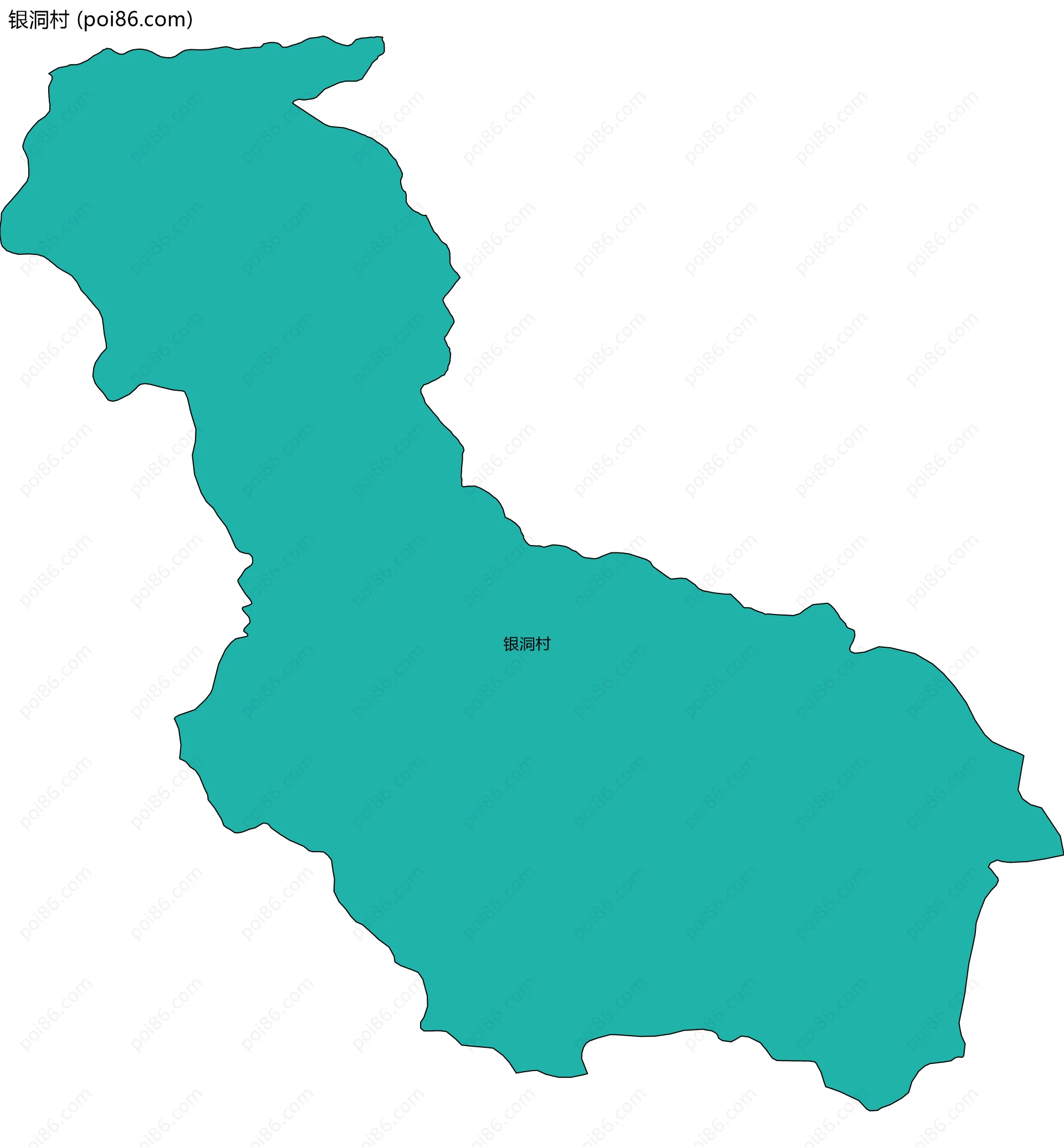 银洞村边界地图