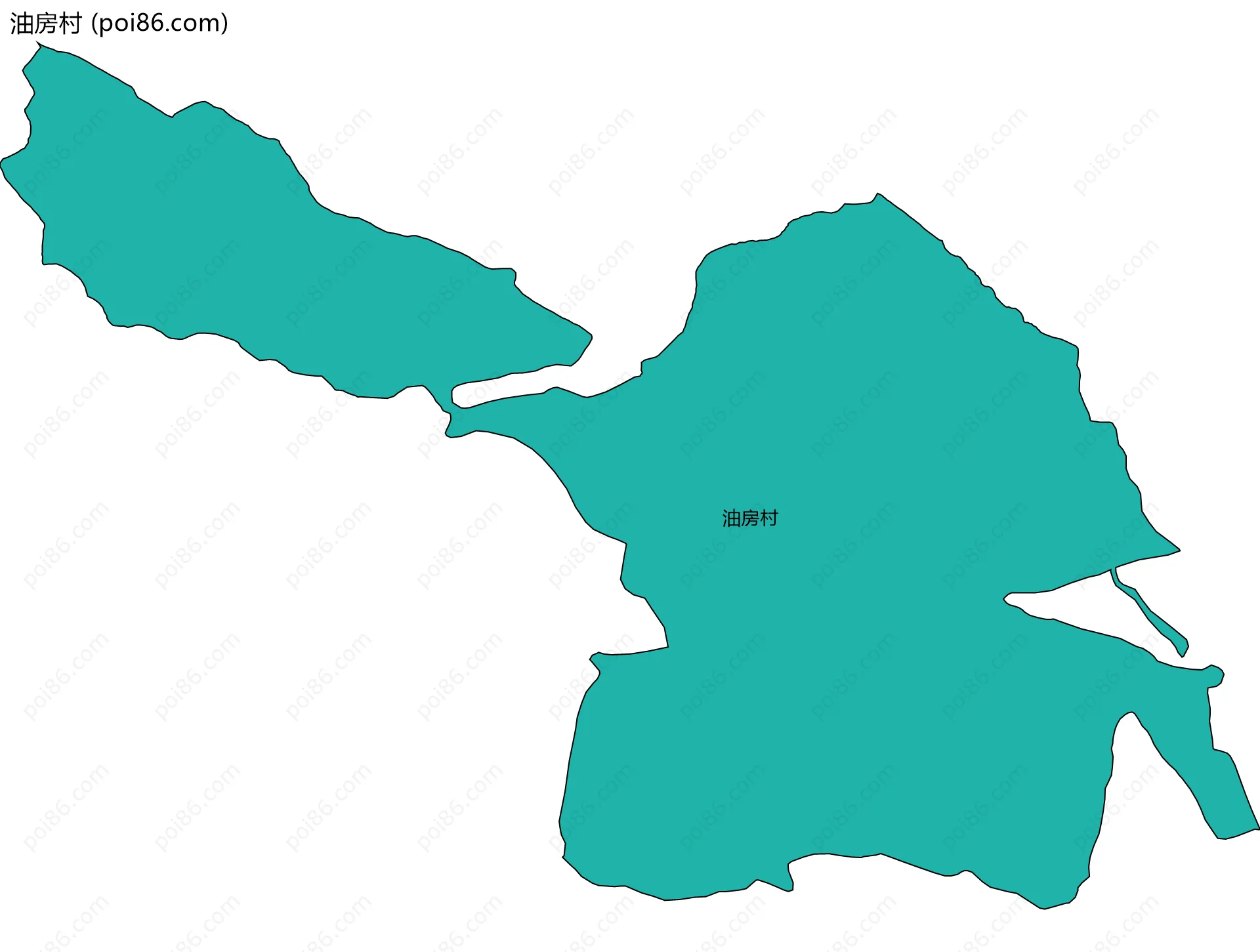 油房村边界地图