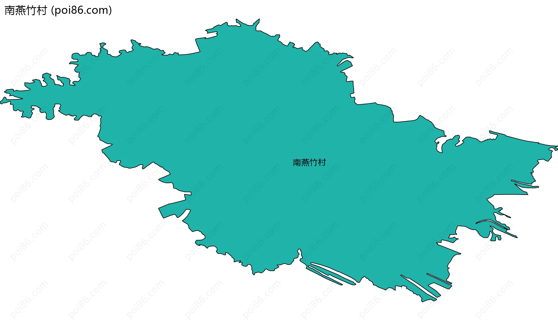 南燕竹村边界地图