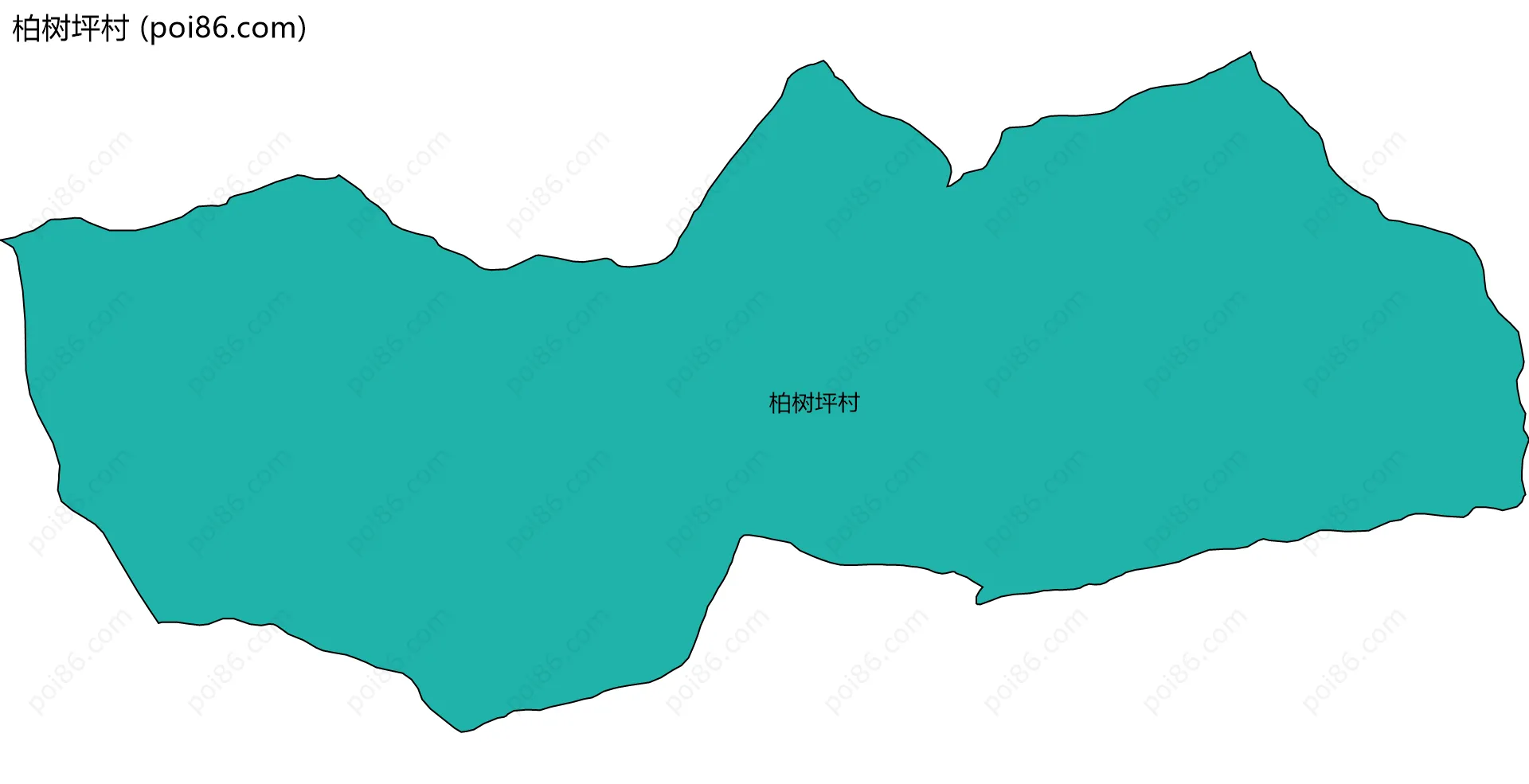 柏树坪村边界地图