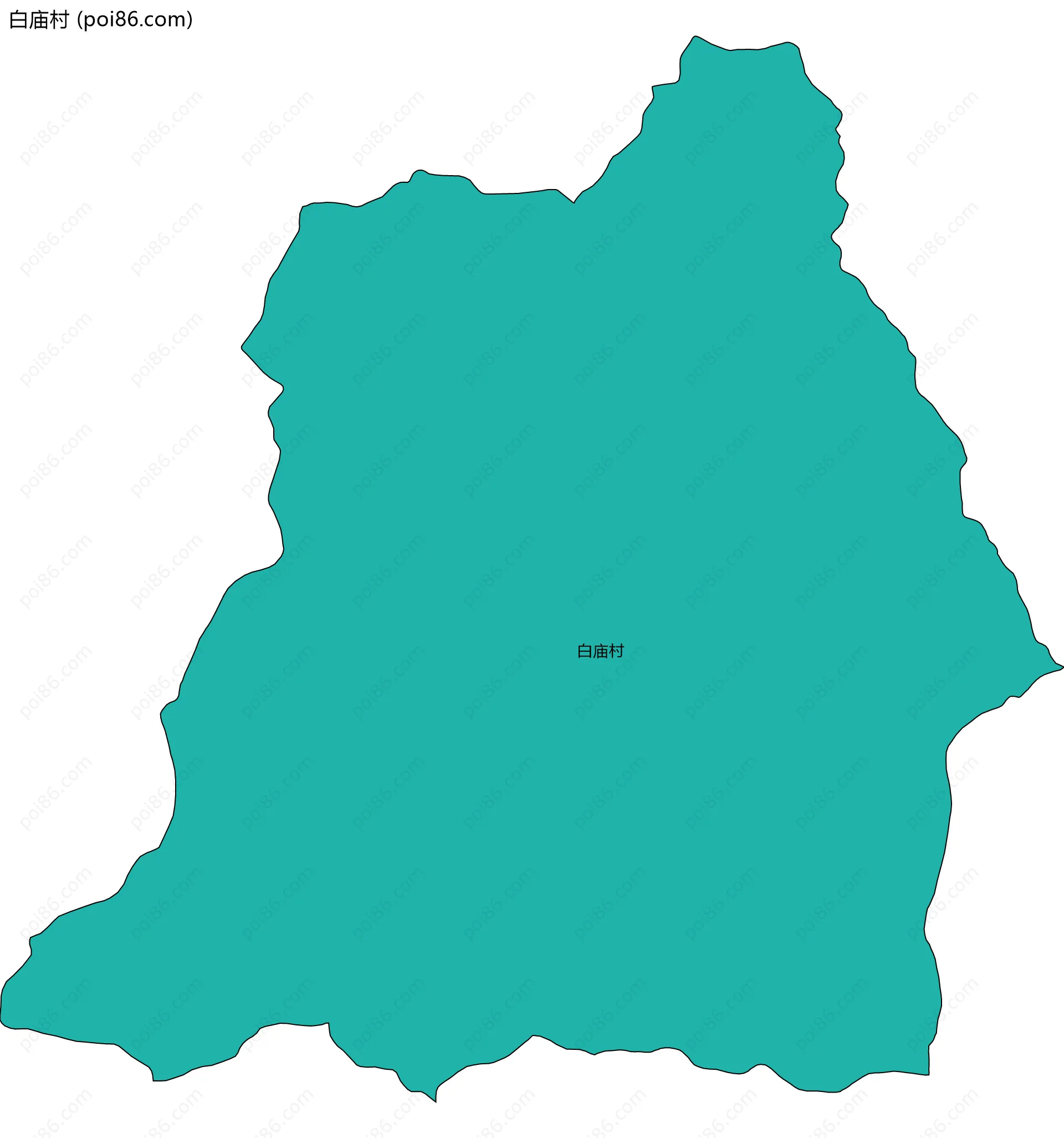 白庙村边界地图