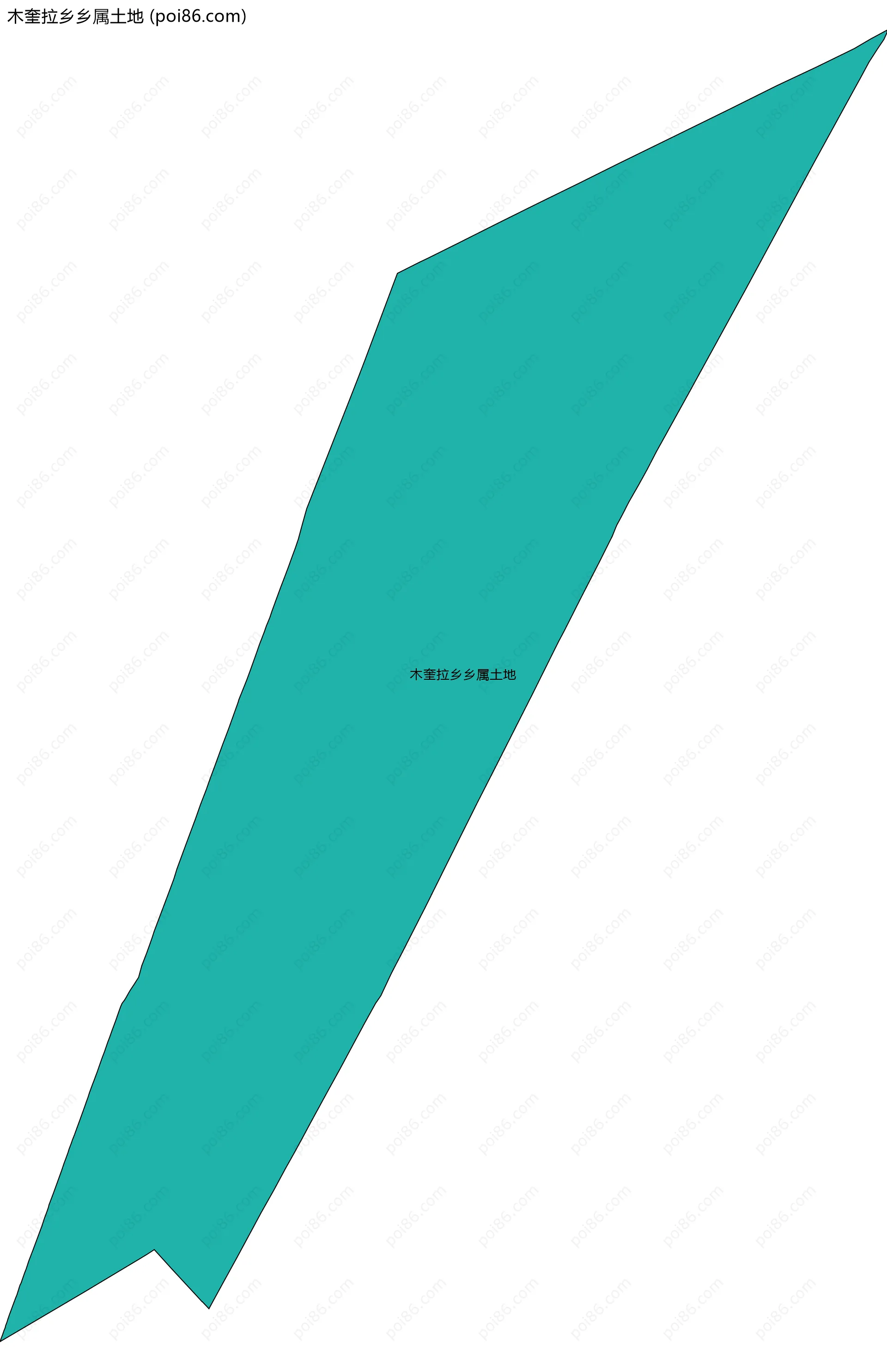 木奎拉乡乡属土地边界地图