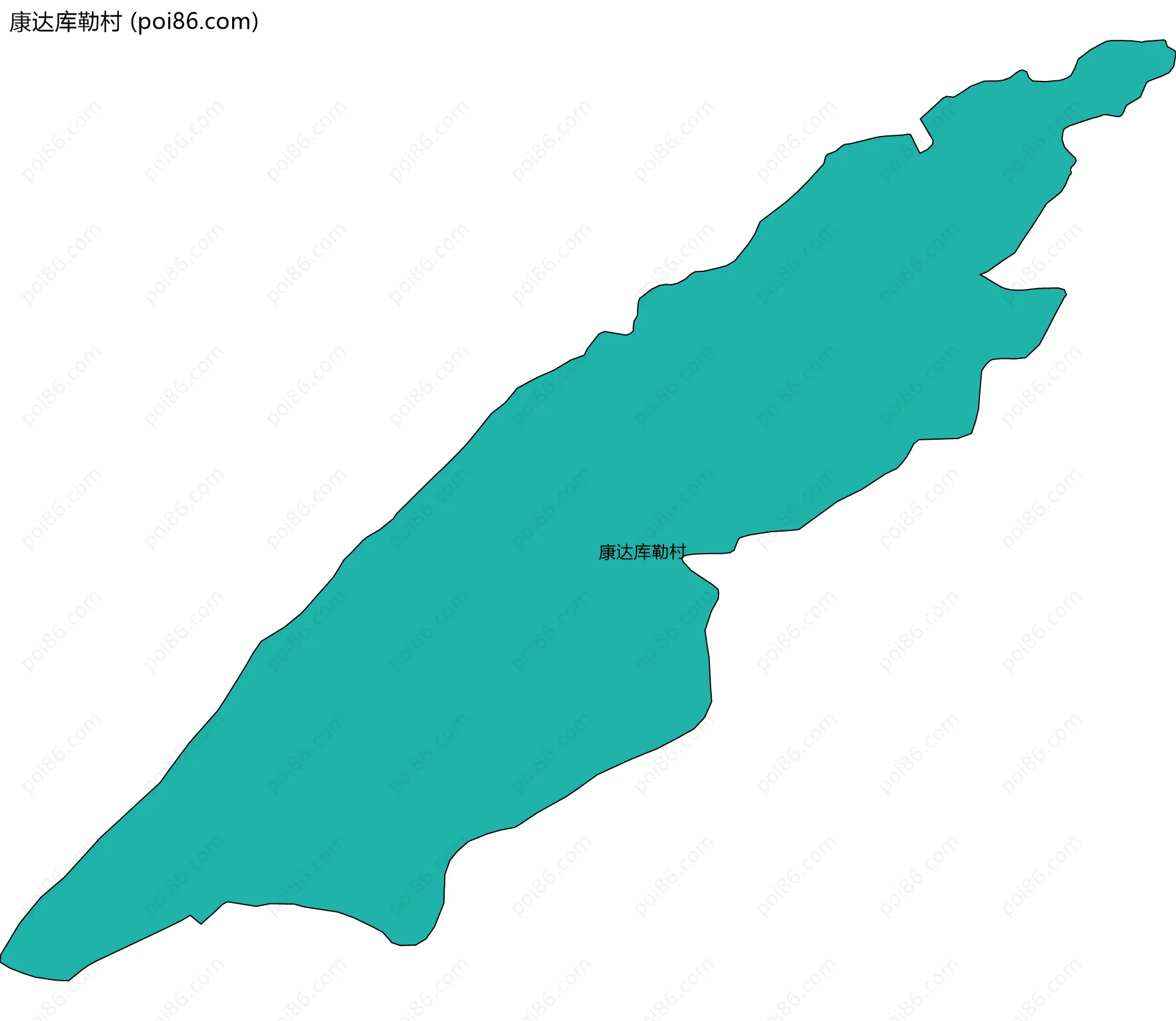 康达库勒村边界地图