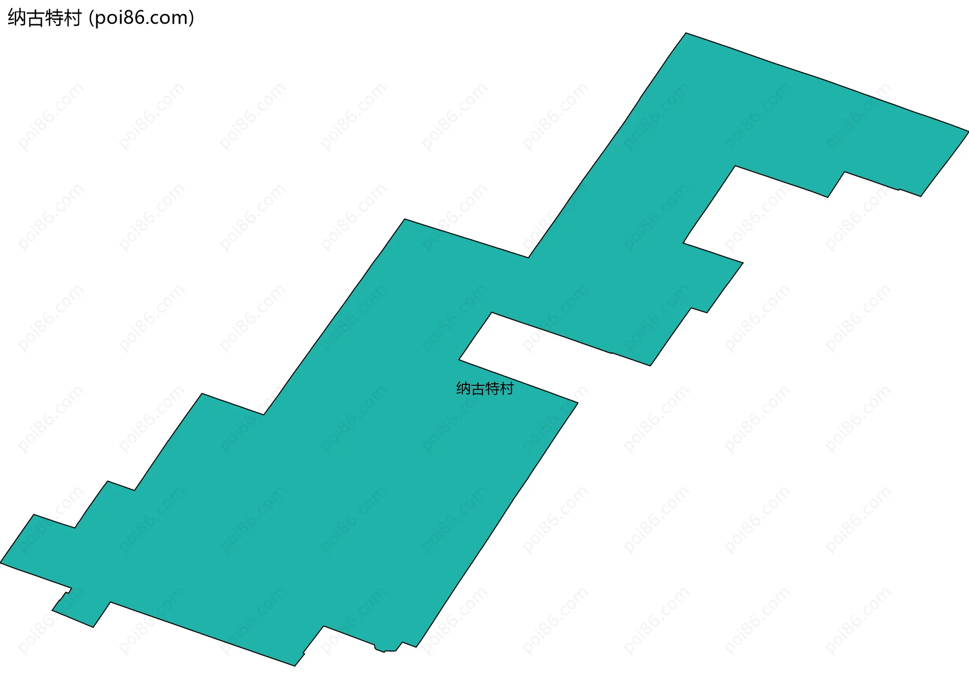 纳古特村边界地图