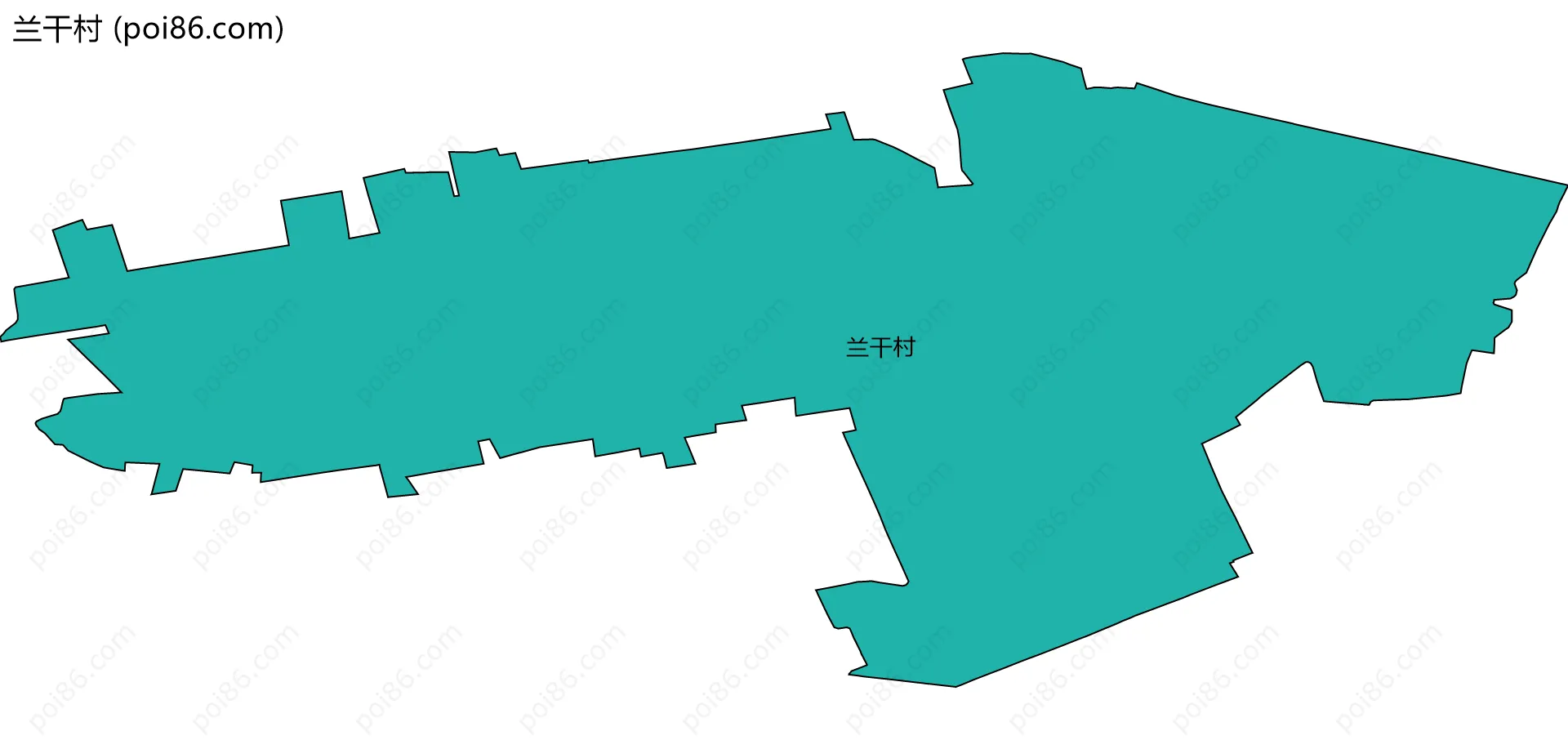 兰干村边界地图