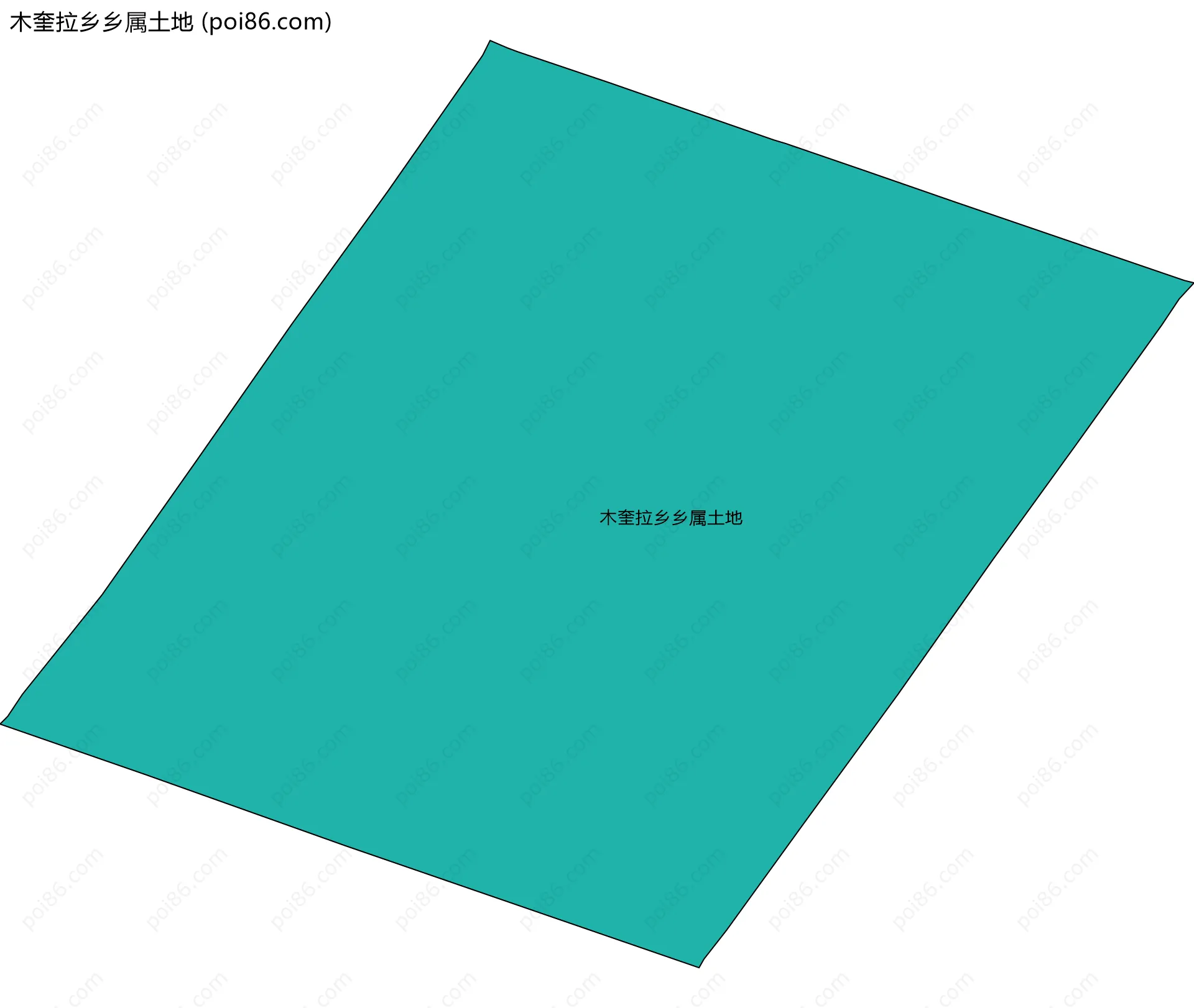 木奎拉乡乡属土地边界地图