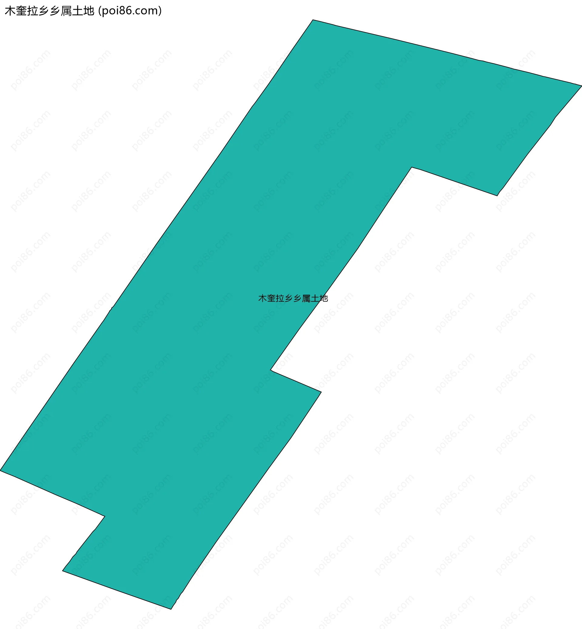 木奎拉乡乡属土地边界地图