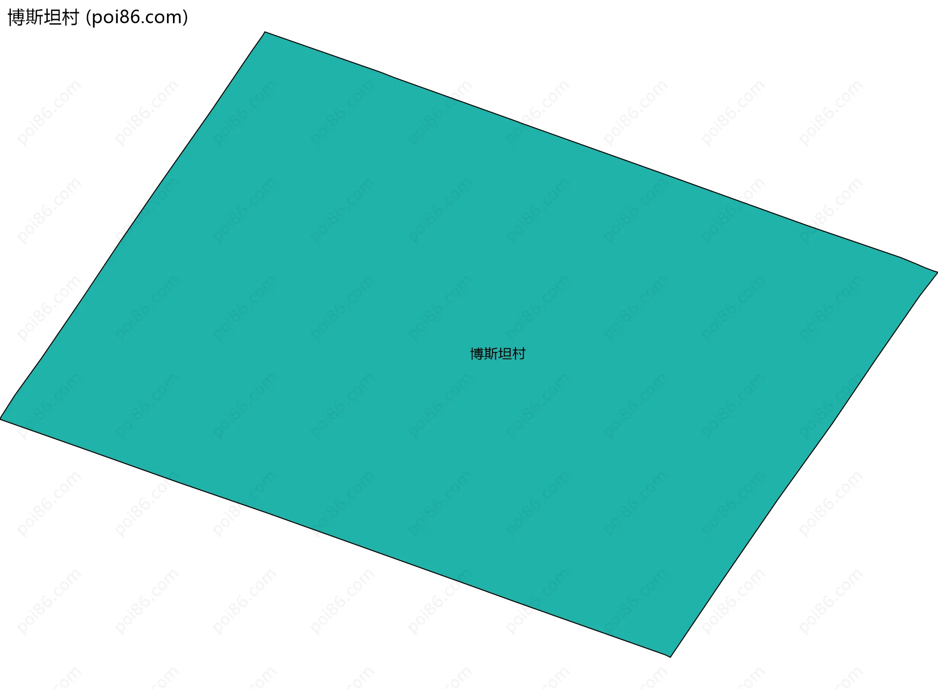 博斯坦村边界地图
